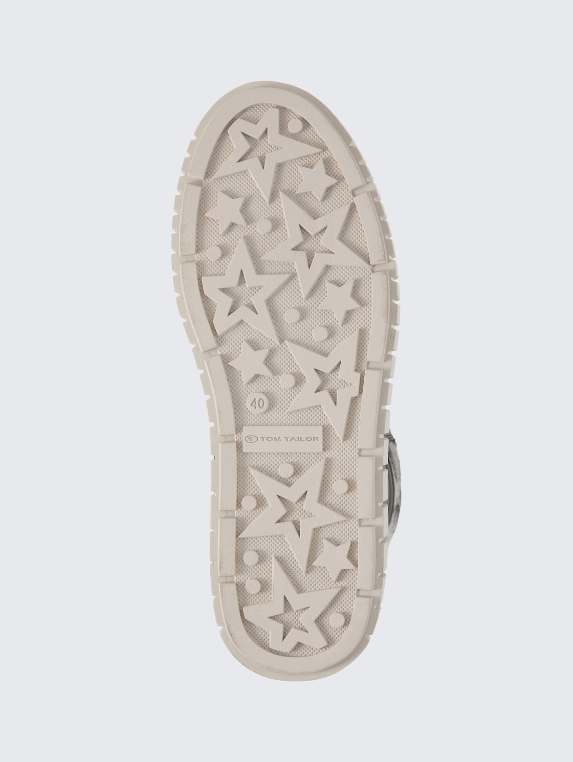 Gefütterte Stiefelette mit Leo-Detail - black - Produkt-Ansicht Sohle