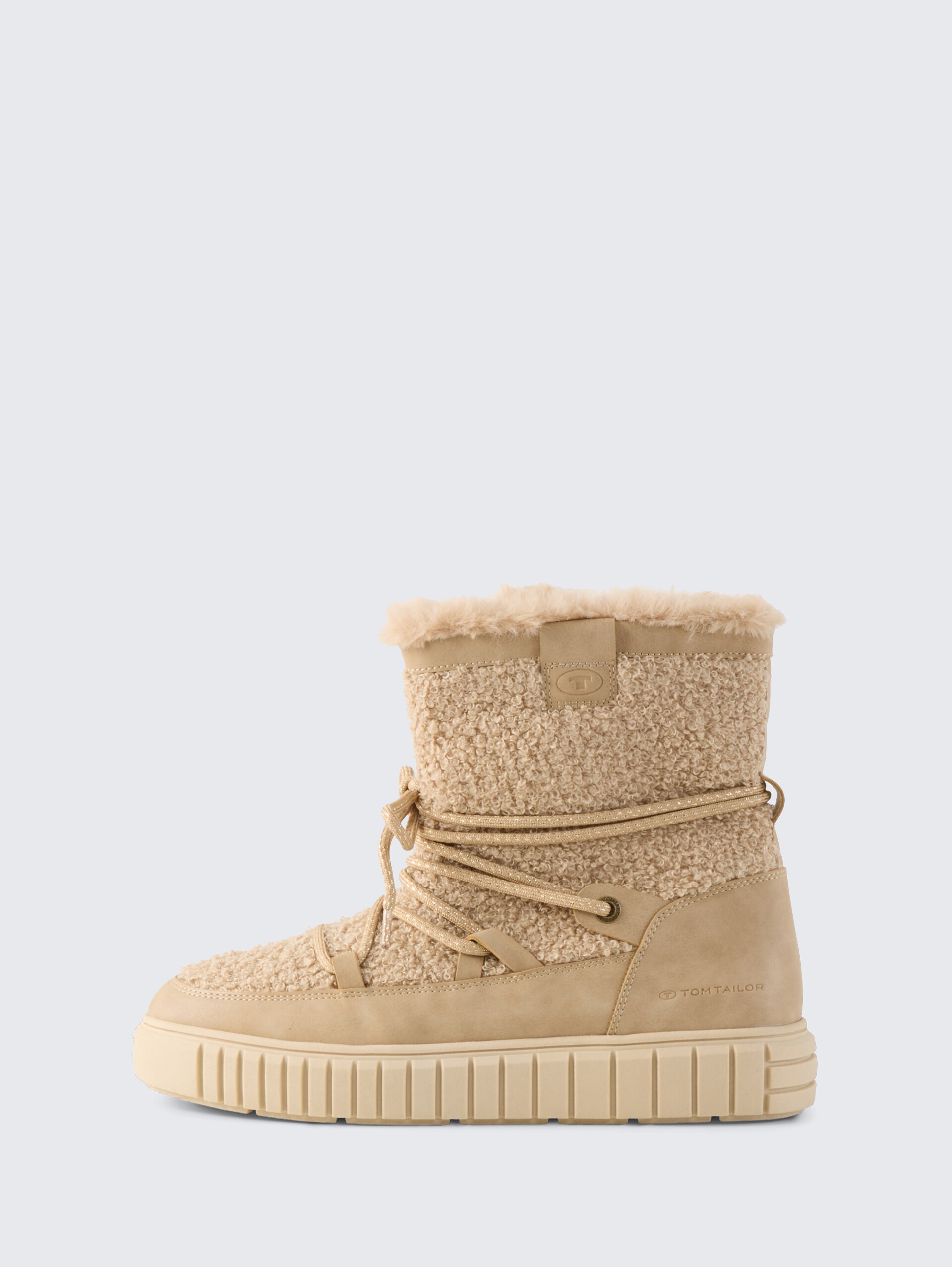 Gefütterte Schneestiefel - sand - seitliche Produkt-Ansicht