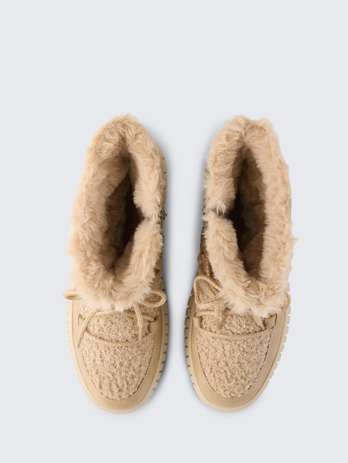 Gefütterte Schneestiefel - sand - Produkt-Ansicht von oben 