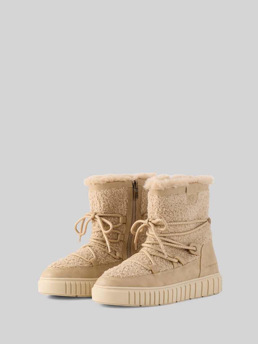 Gefütterte Schneestiefel von Women, sand