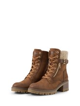 Sélectionné, Bottines imperméables à talon bloc par Tom Tailor, brunir