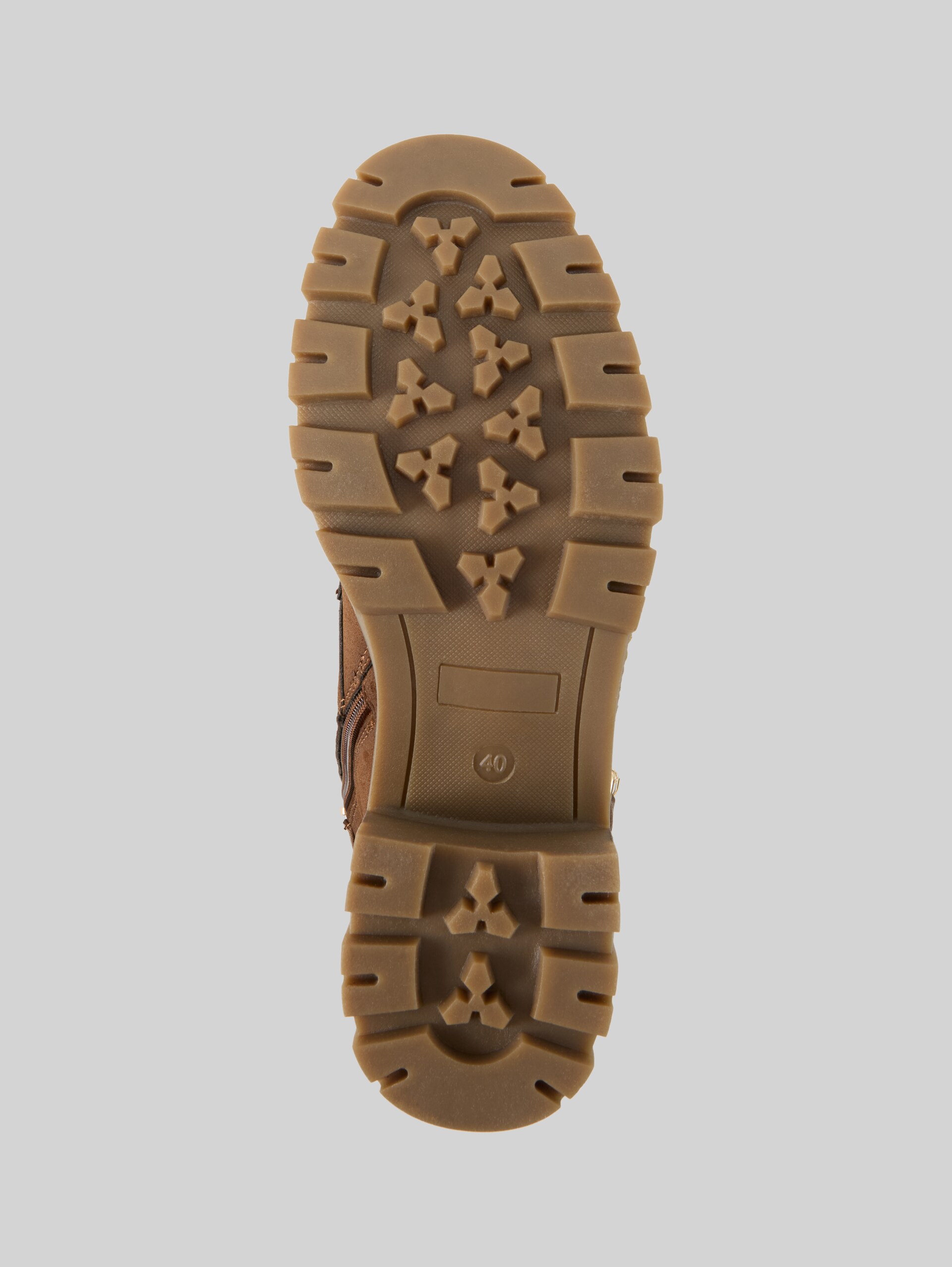 Bottines imperméables à talon bloc - whisky - Vue du produit semelle 