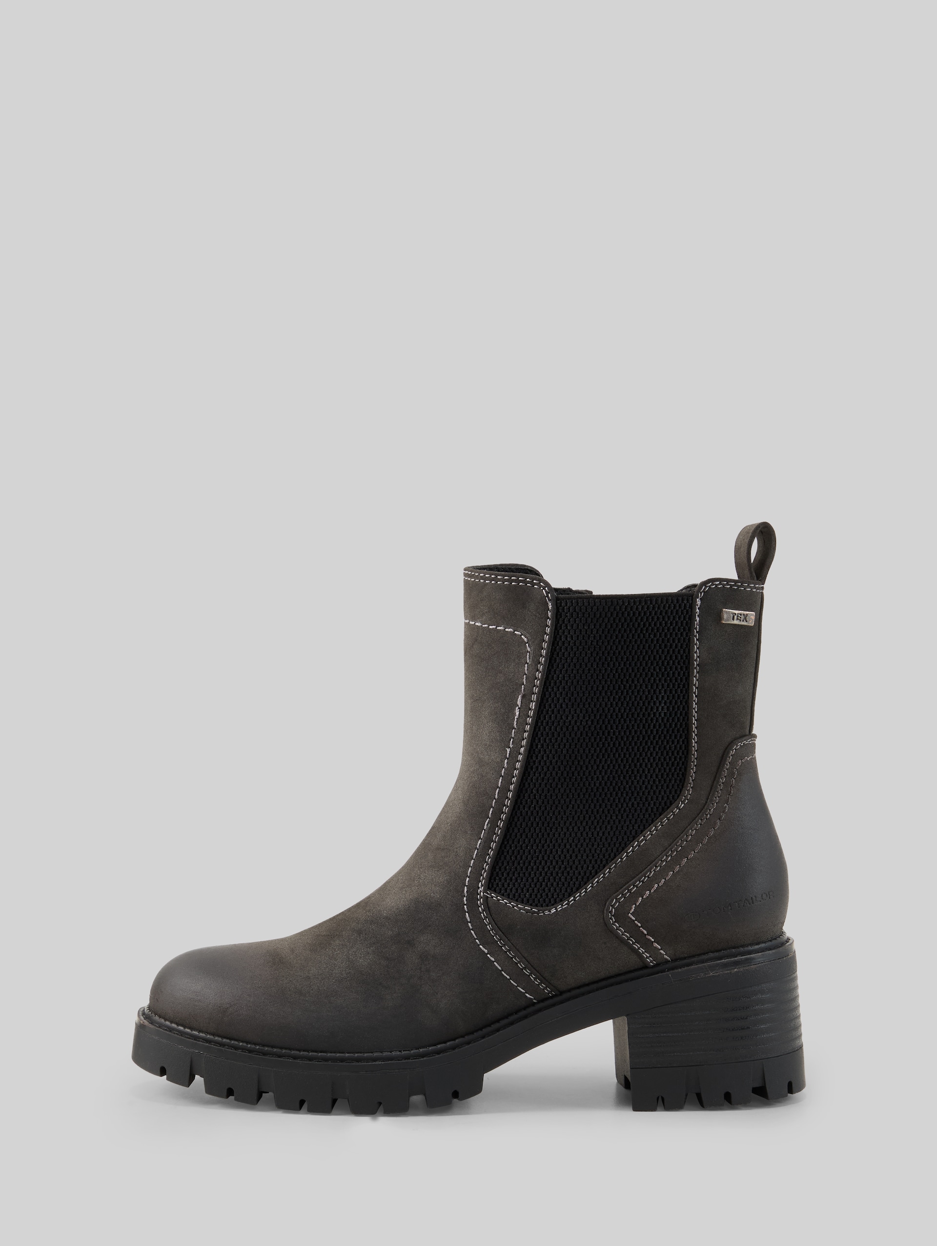 Wasserfeste Stiefeletten mit Blockabsatz - coal - seitliche Produkt-Ansicht