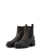 Ausgewählt, Wasserfeste Stiefeletten mit Blockabsatz von Tom Tailor, grau