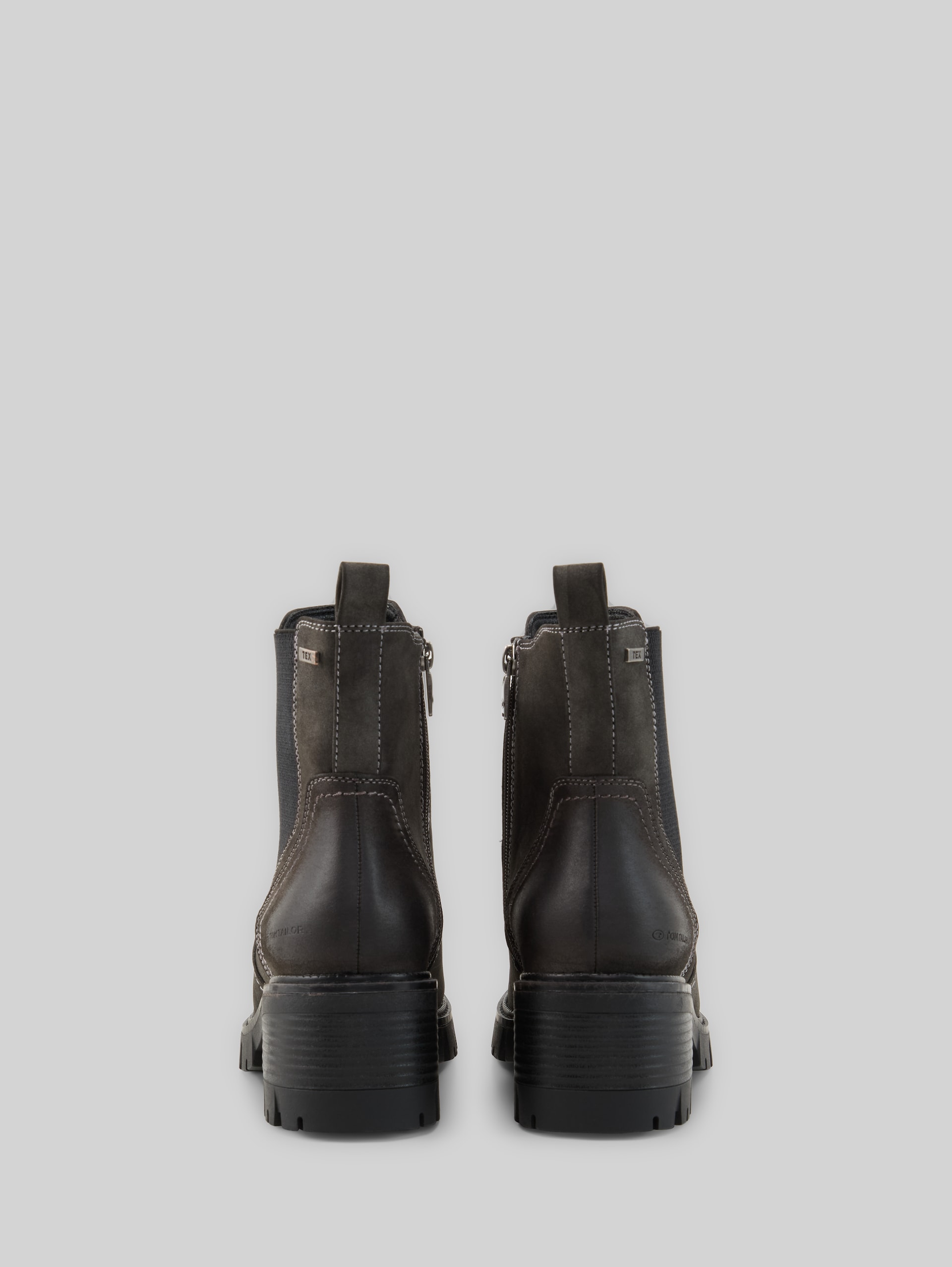 Wasserfeste Stiefeletten mit Blockabsatz - coal - Produkt-Rückansicht
