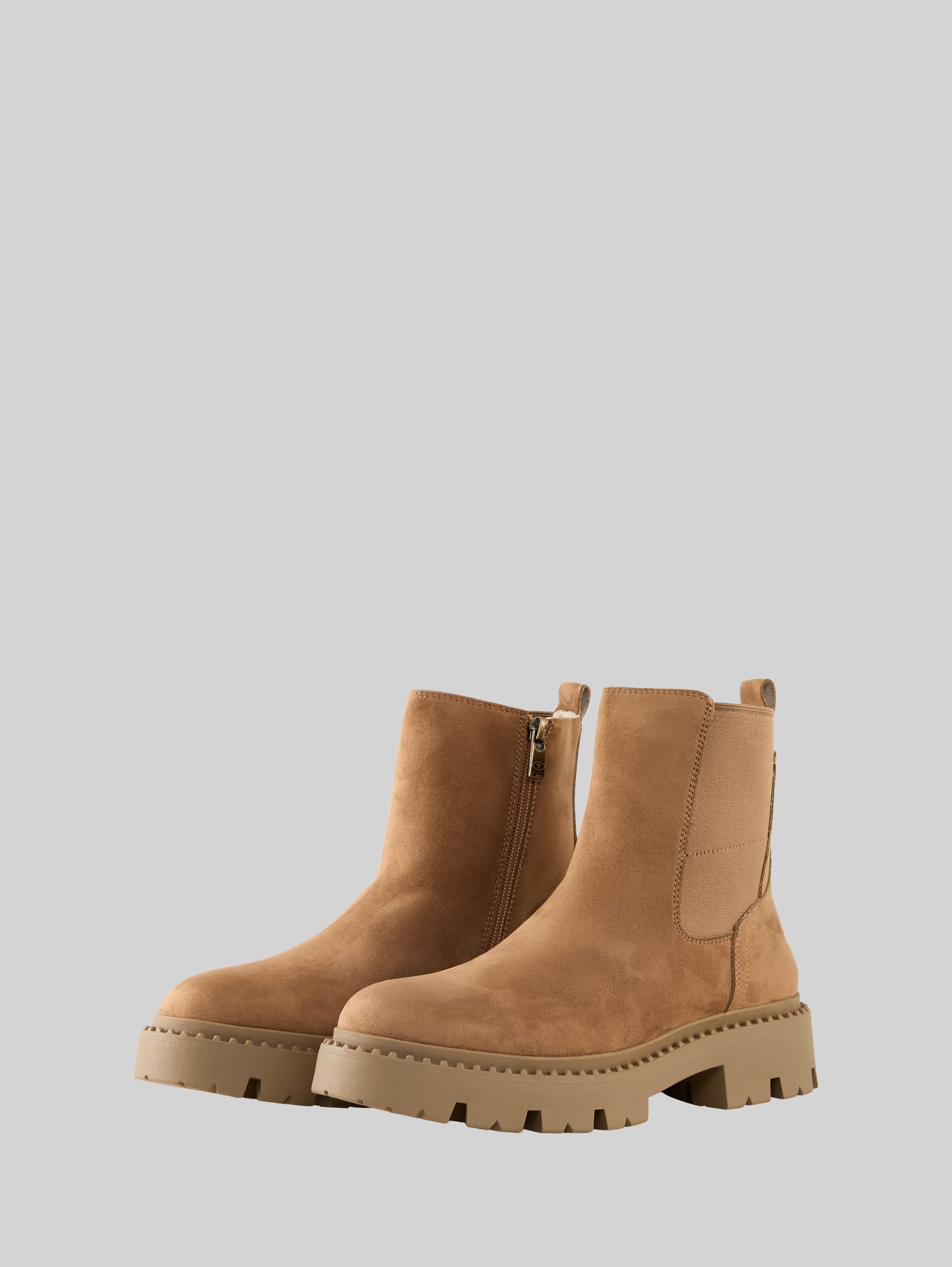 Lined ankle boots - hazel - side product view