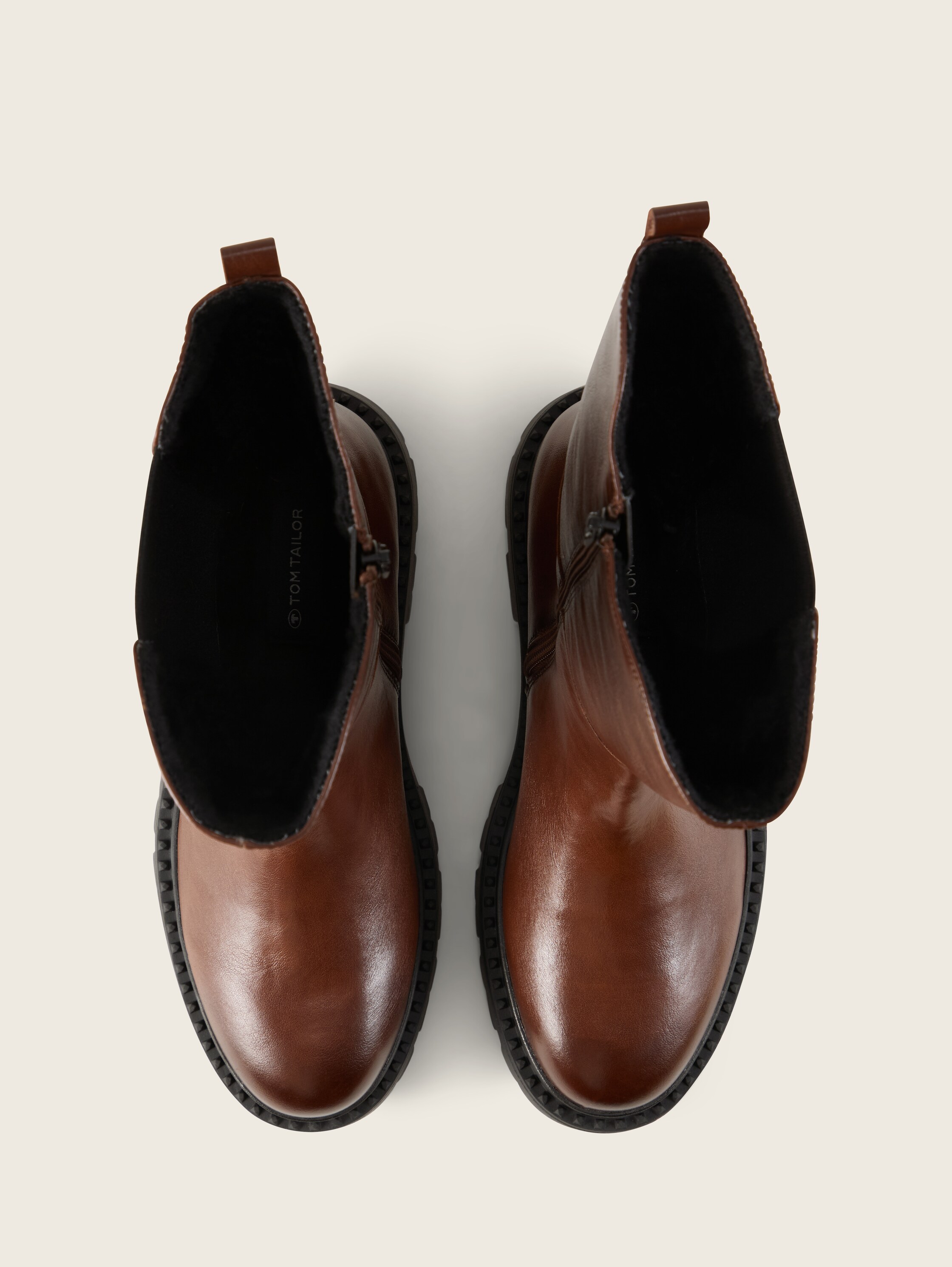 Gefütterte Stiefel - brandy - 