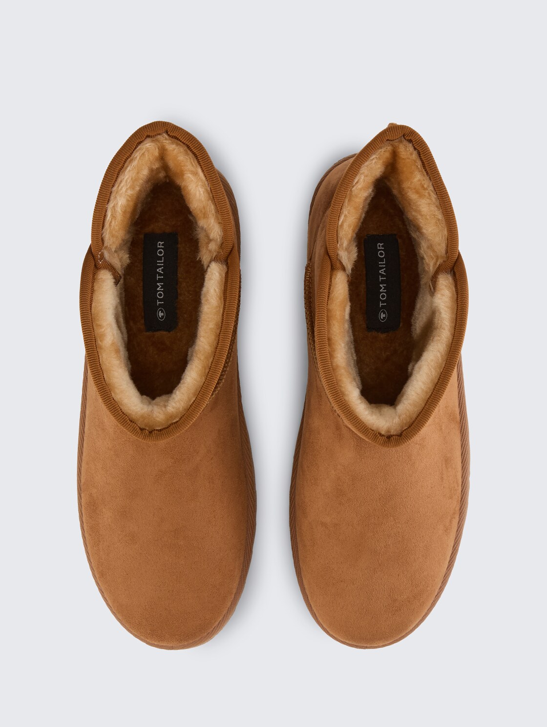 Gefütterte Schneestiefel - cognac - Produkt-Ansicht von oben 