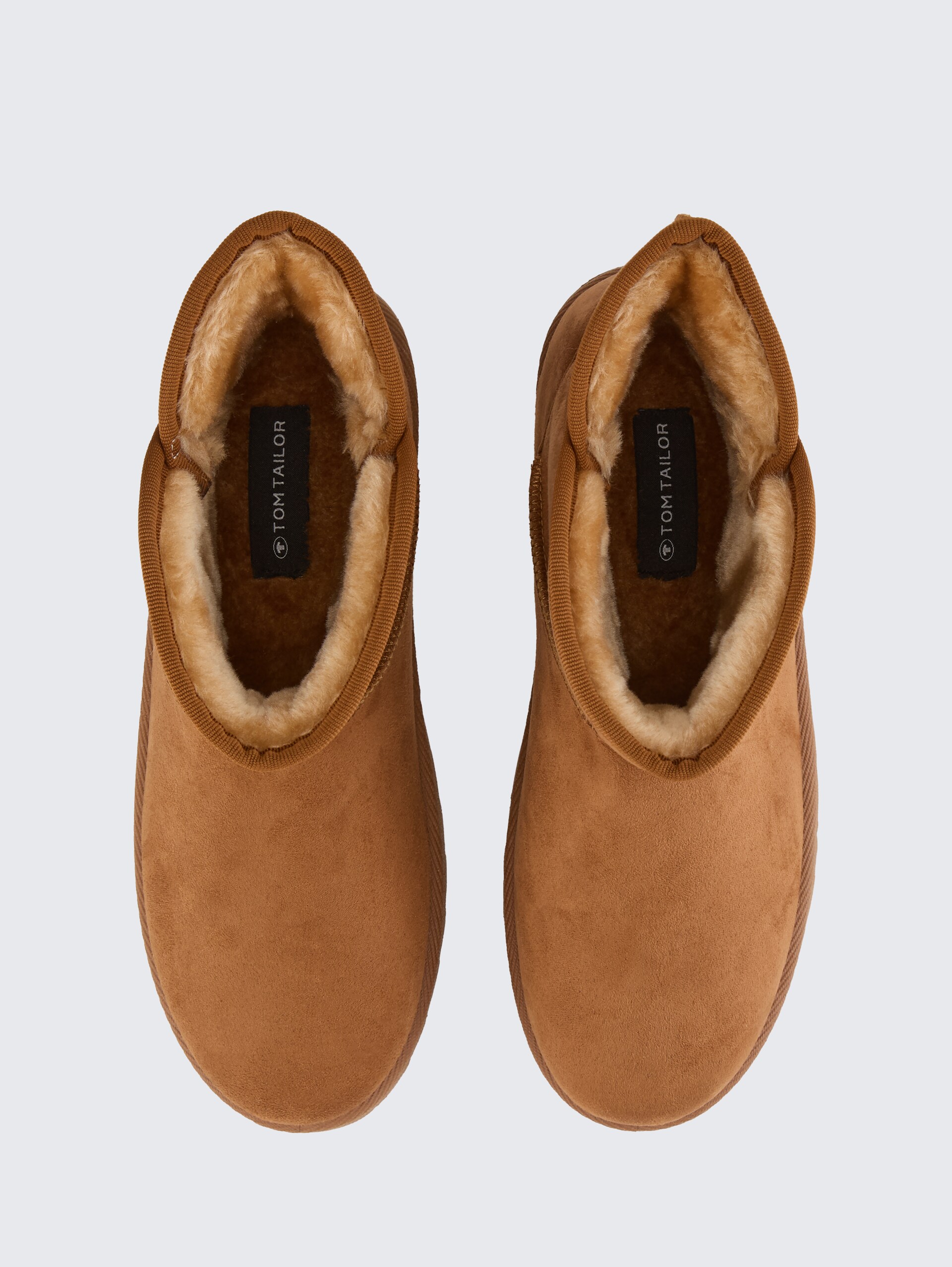 Gefütterte Schneestiefel - cognac - Produkt-Ansicht von oben 