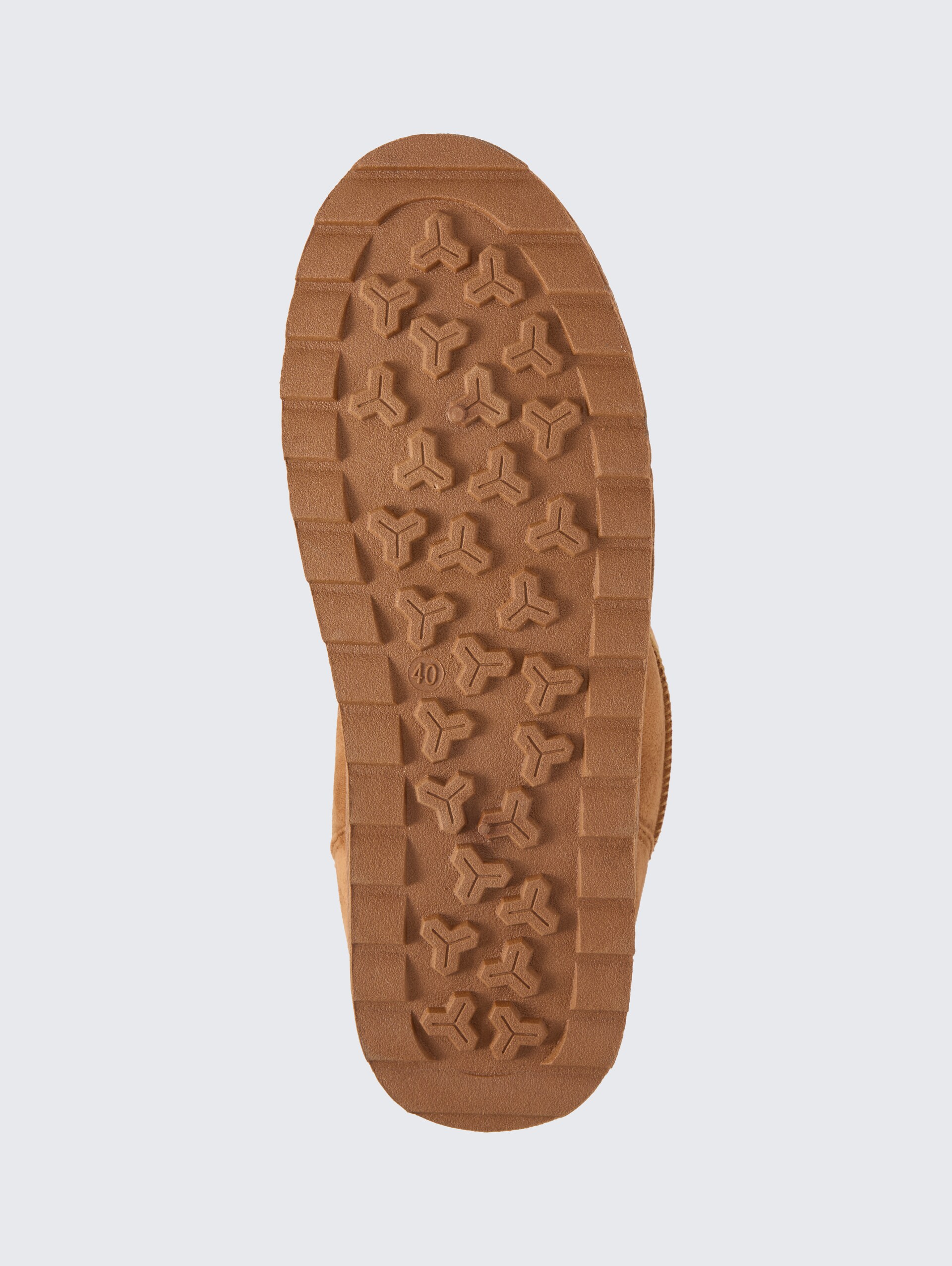 Gefütterte Schneestiefel - cognac - Produkt-Ansicht Sohle