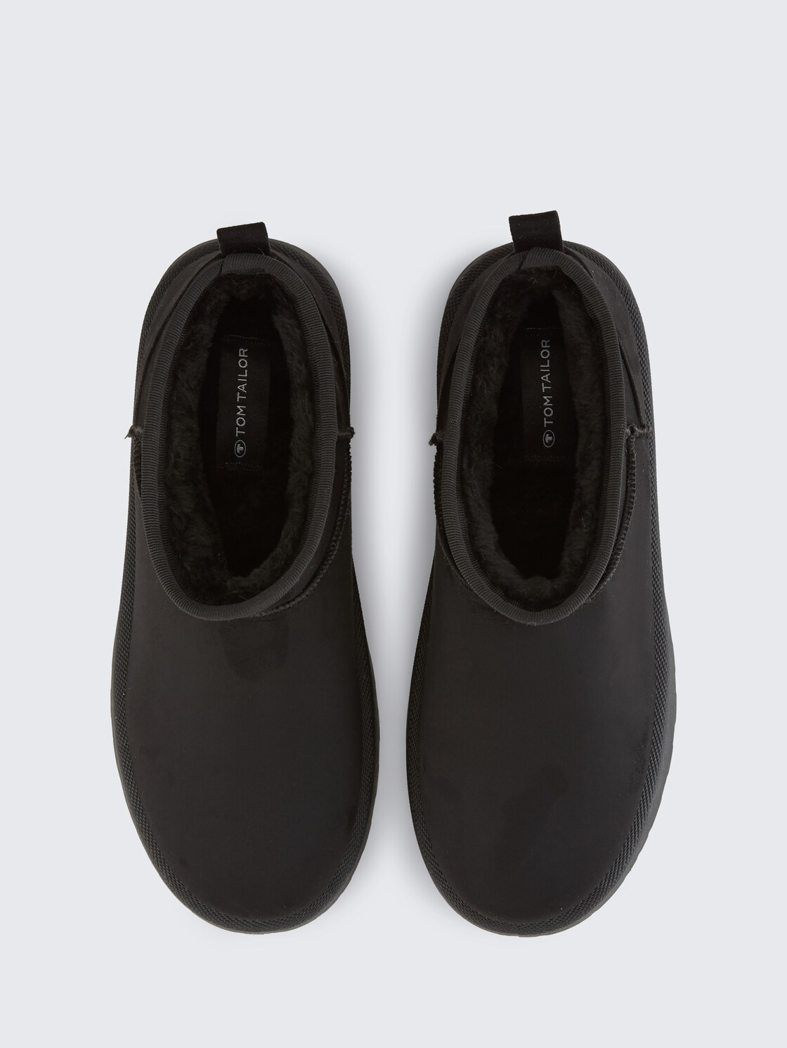 Gefütterte Schneestiefeletten mit Plateau-Sohle - black - Produkt-Ansicht von oben 