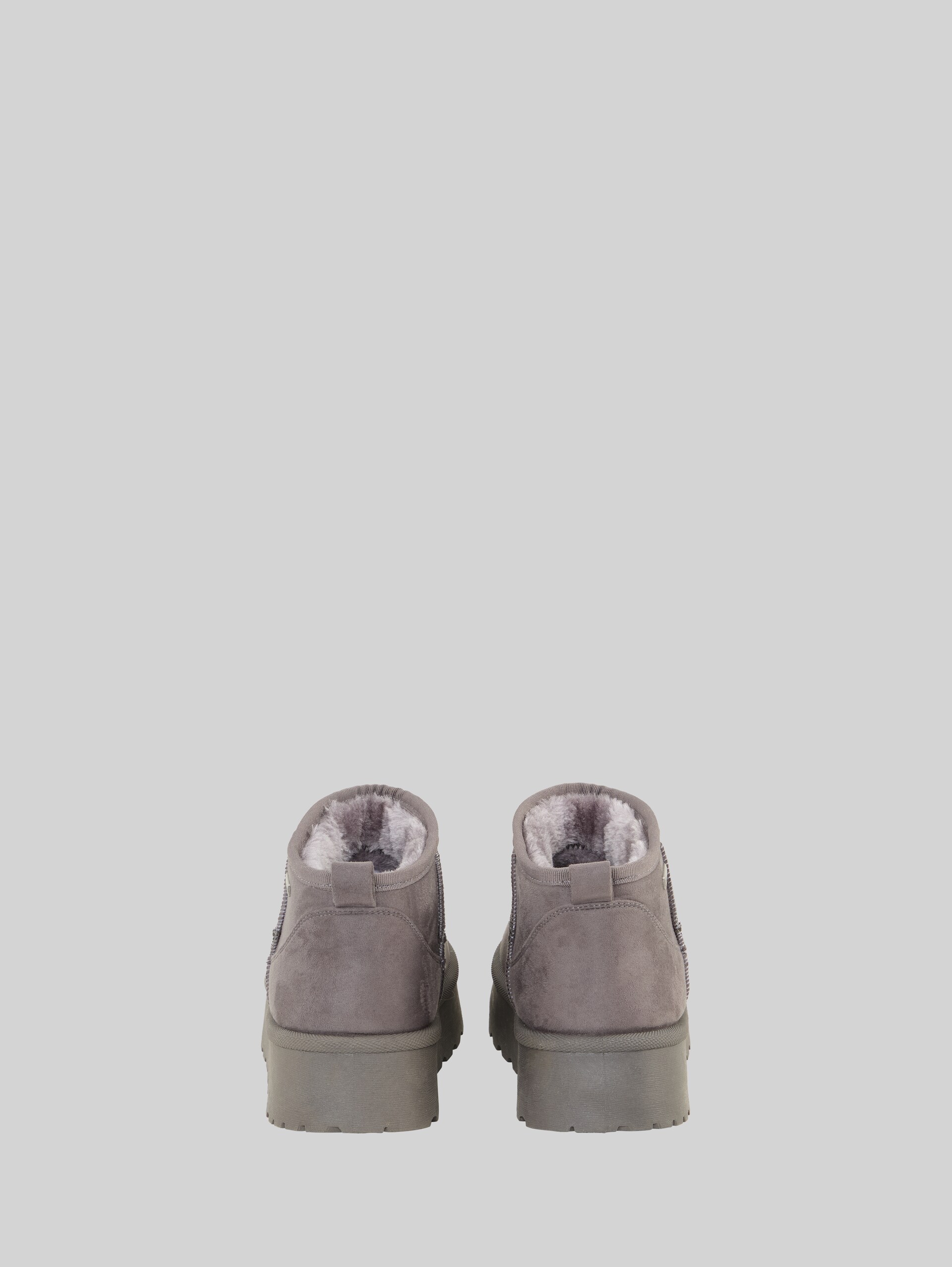 Bottines de neige à semelle compensée - dk.grey - Vue arrière du produit