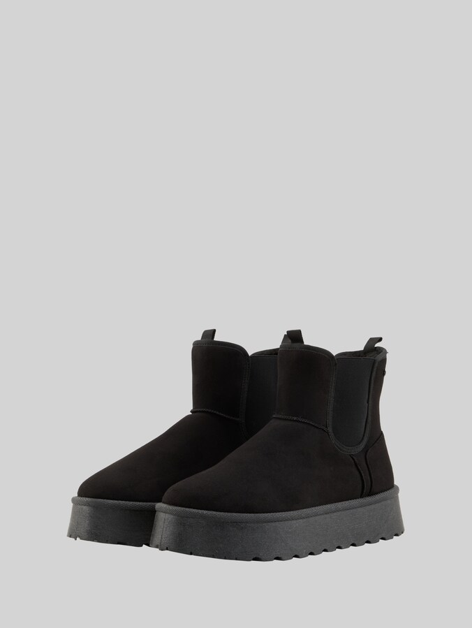 Bottines de neige à semelle compensée par Women, black