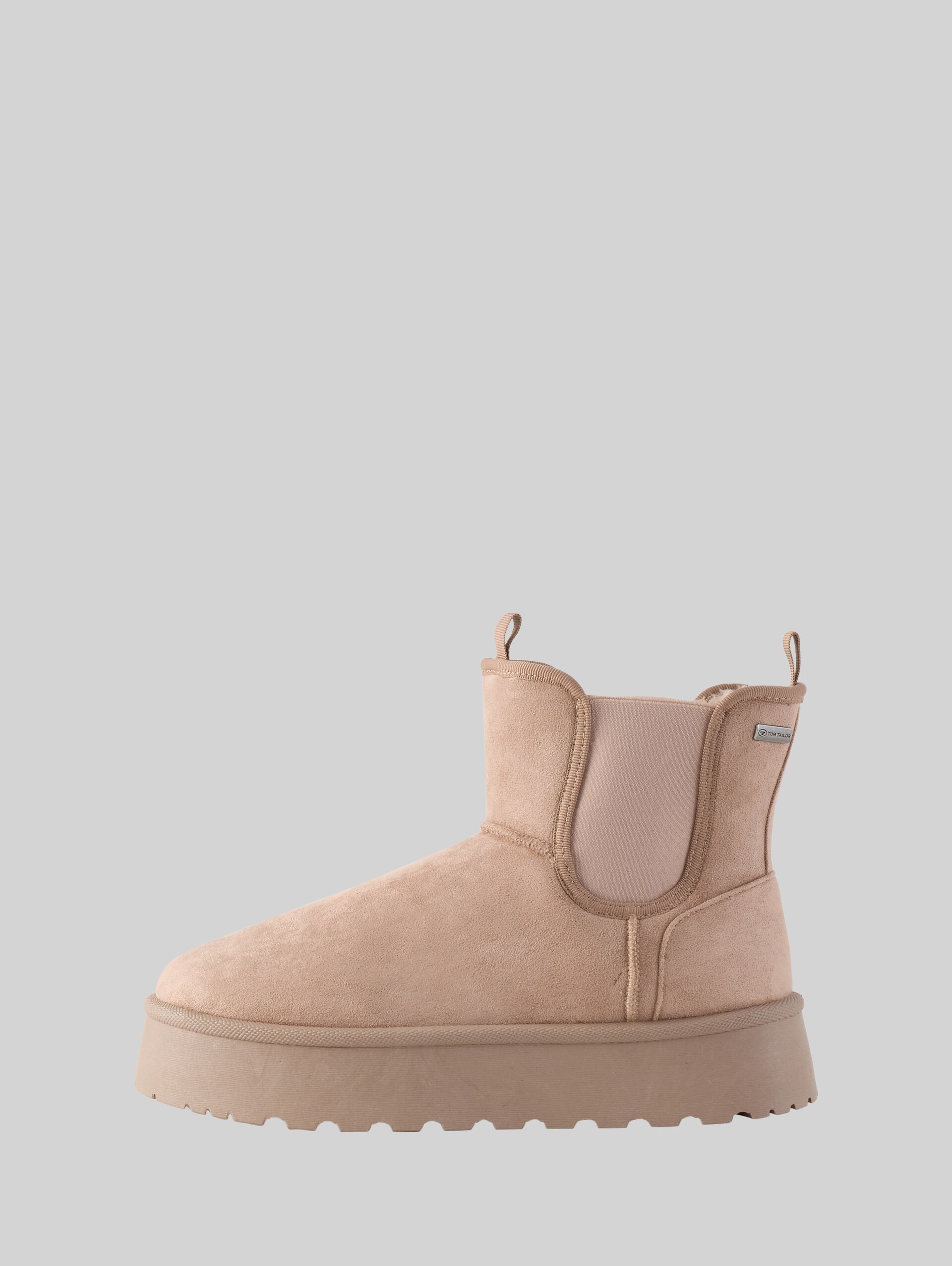 Lined snow boots with platform sole - old rose - Product detail view