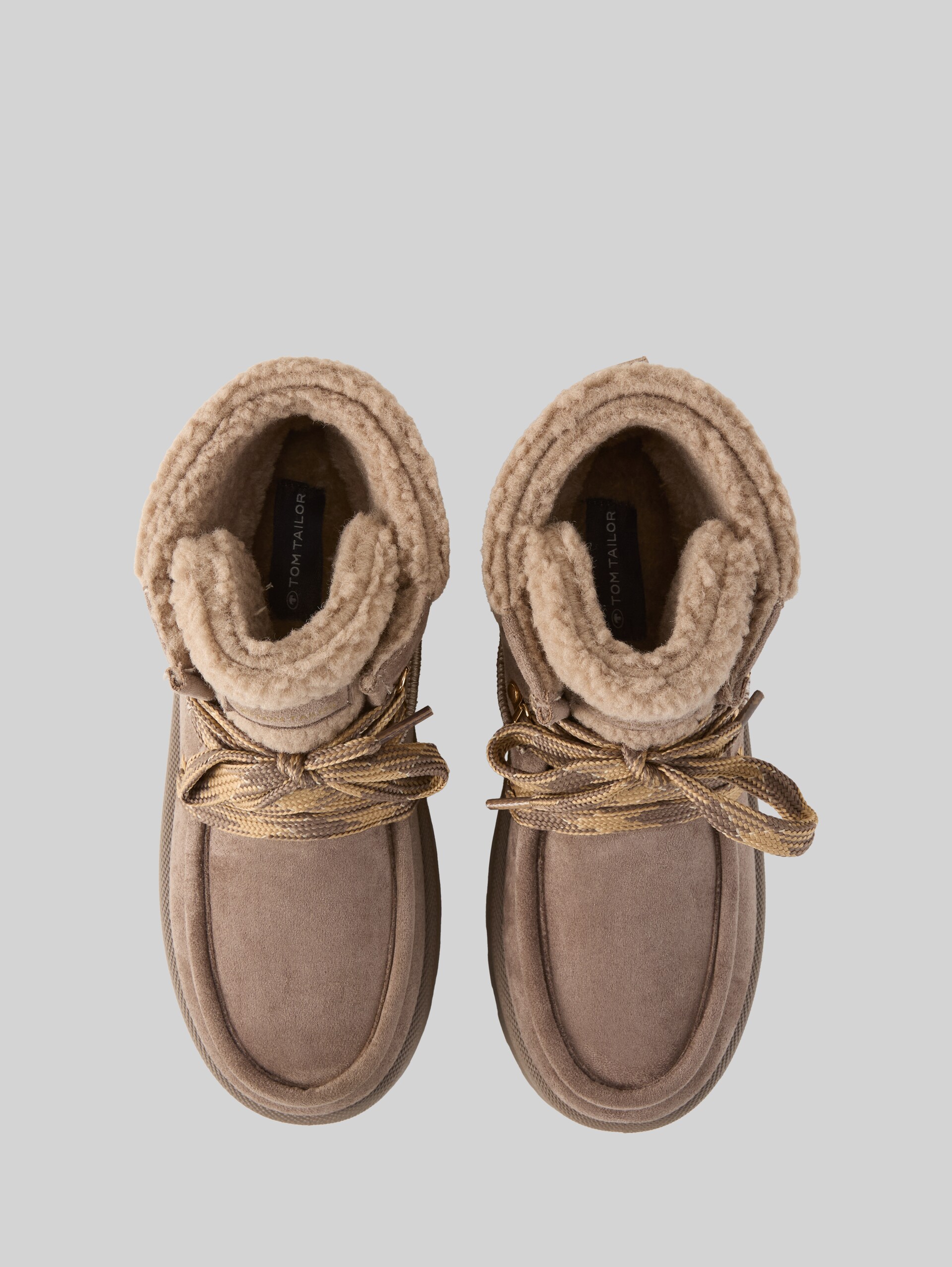 Bottines d'hiver en fausse fourrure - mud - Vue du produit du haut