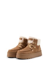 Geselecteerd, Sneeuwlaarsjes met imitatiebont door Tom Tailor, beige