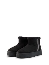 Non sélectionné, Bottines de neige brodées par Tom Tailor, noires