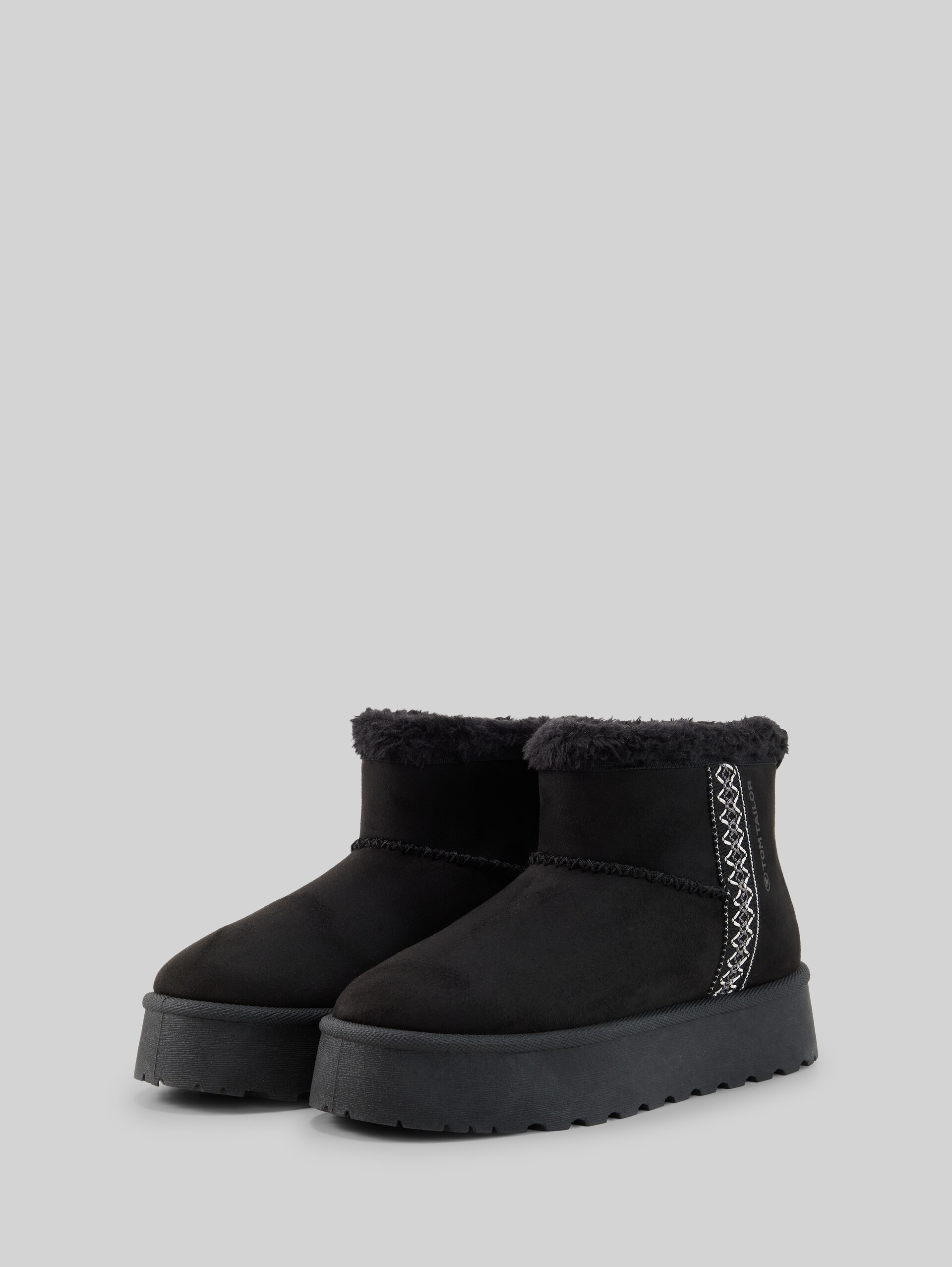 Bottines de neige brodées - black - vue latérale du produit