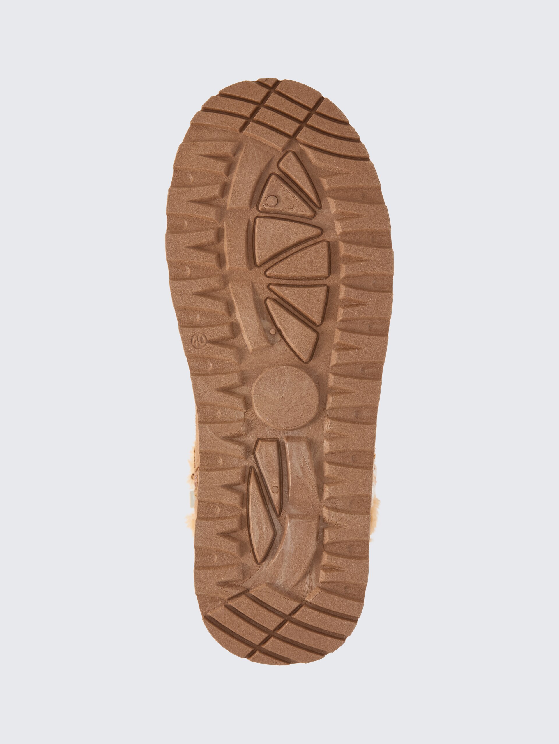 Gefütterte Schneestiefeletten mit Plateau-Sohle - hazel - Produkt-Ansicht Sohle