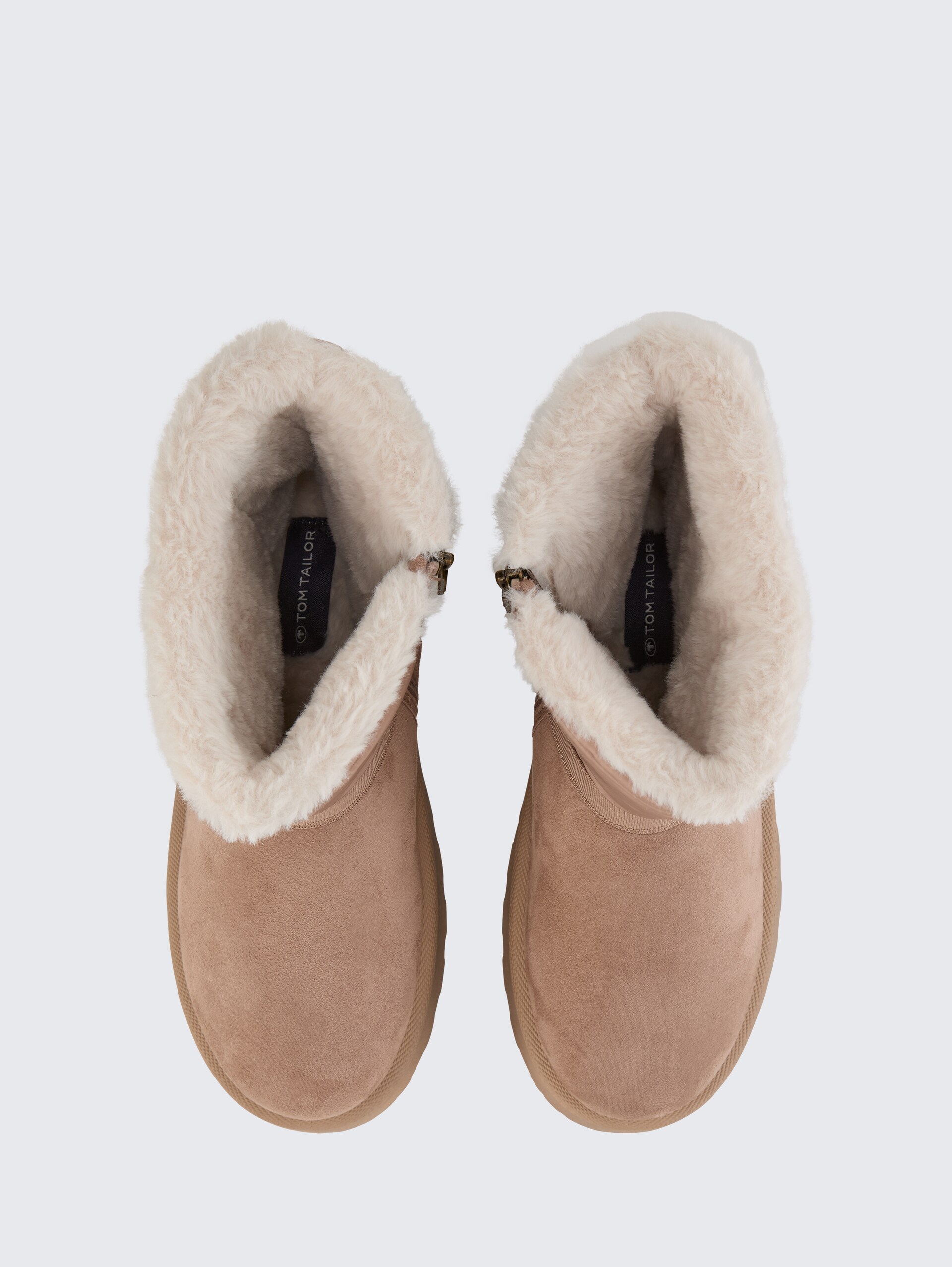 Gefütterte Schneestiefel mit Wattierung - beige - Produkt-Ansicht von oben 