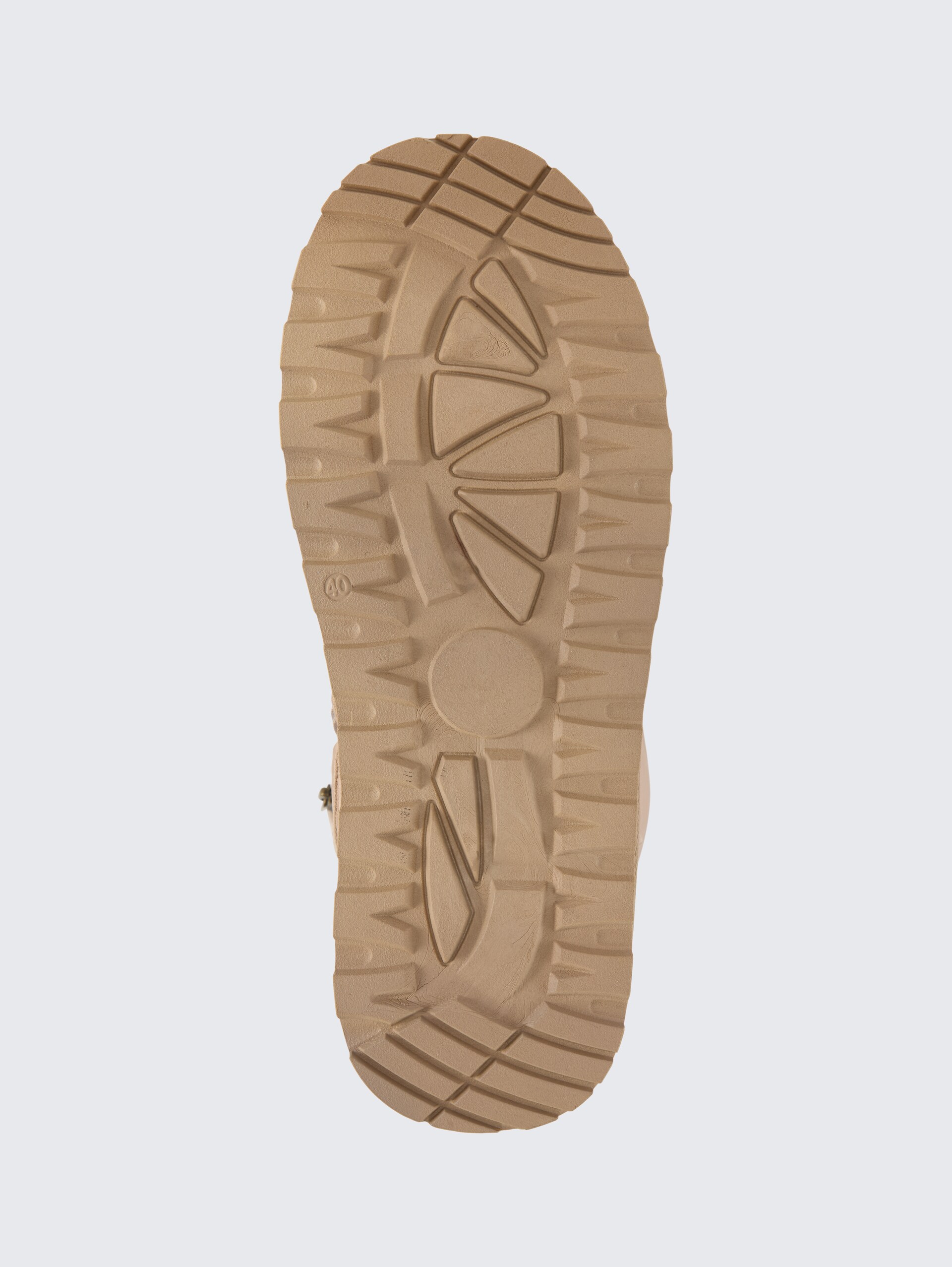 Gefütterte Schneestiefel mit Wattierung - beige - Produkt-Ansicht Sohle