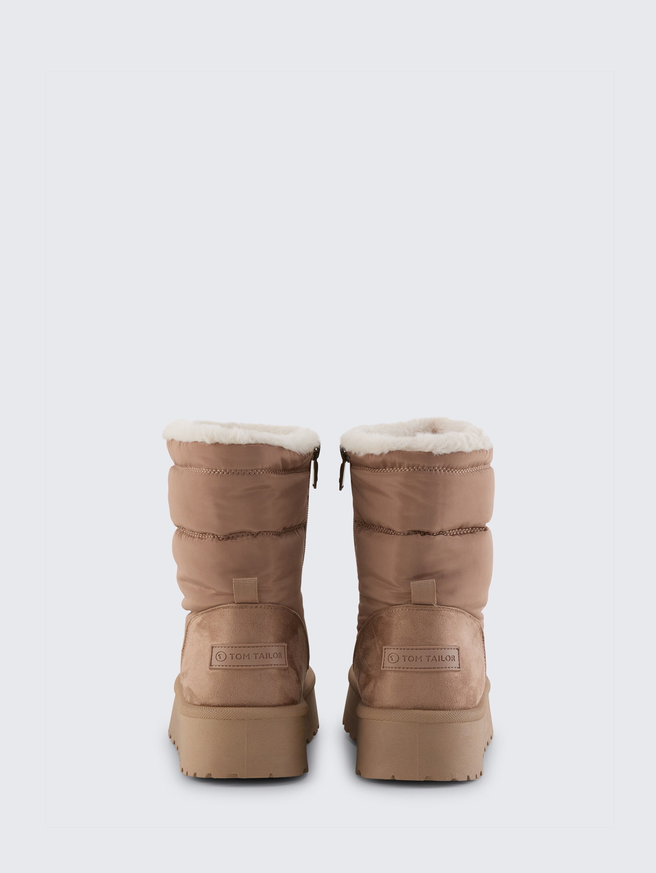 Bottes de neige fourrées avec rembourrage - beige - 