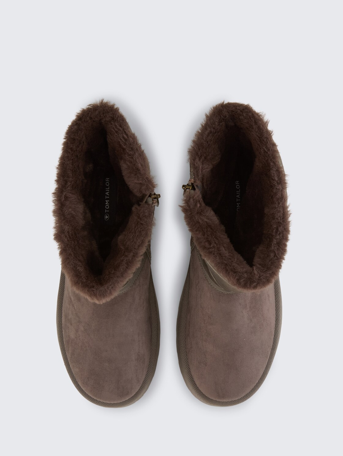 Gefütterte Schneestiefel mit Wattierung - lava - Produkt-Ansicht von oben 