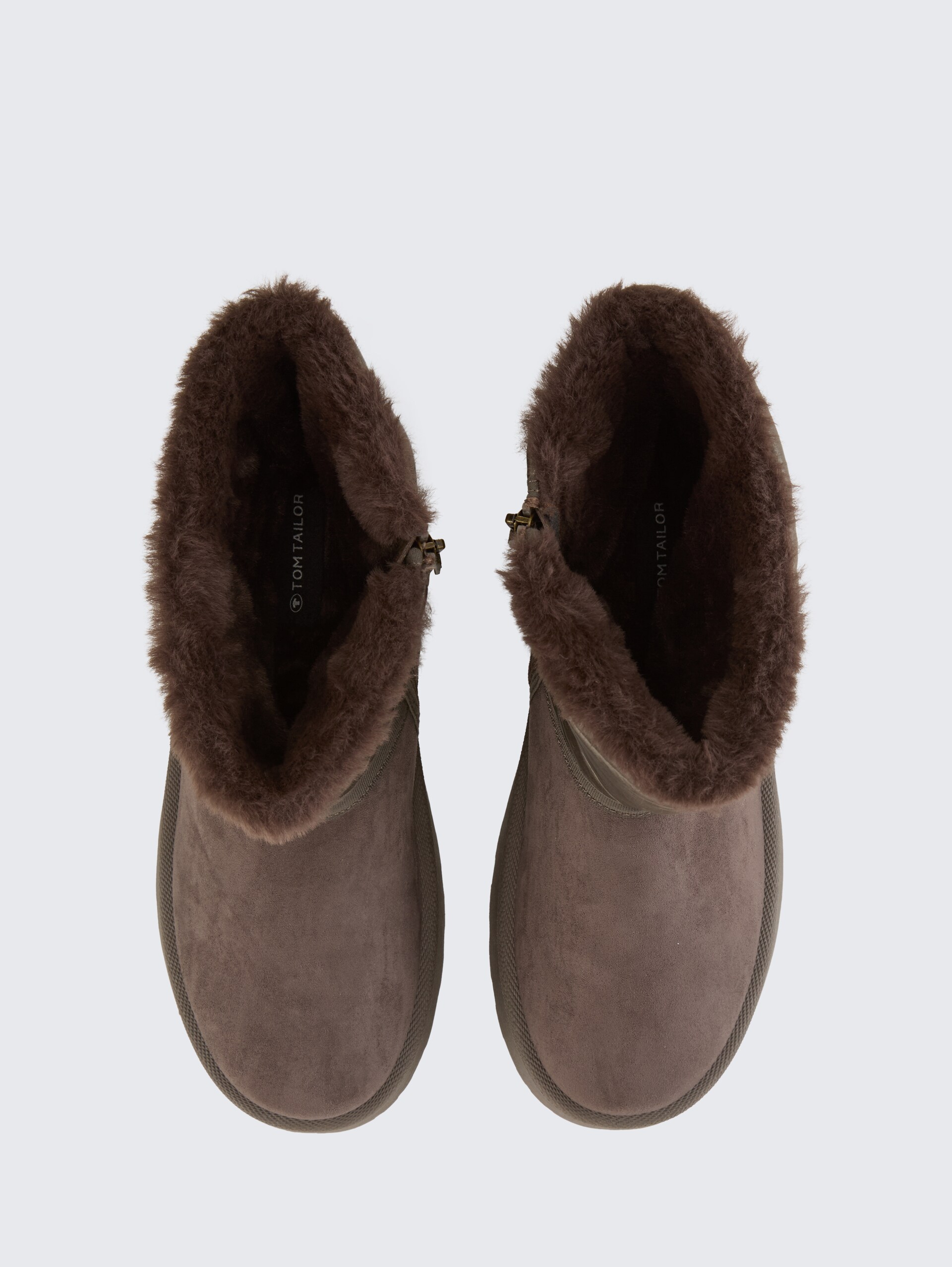 Gefütterte Schneestiefel mit Wattierung - lava - Produkt-Ansicht von oben 
