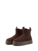 Sélectionné, Bottines de neige à semelle compensée par Tom Tailor, brunir