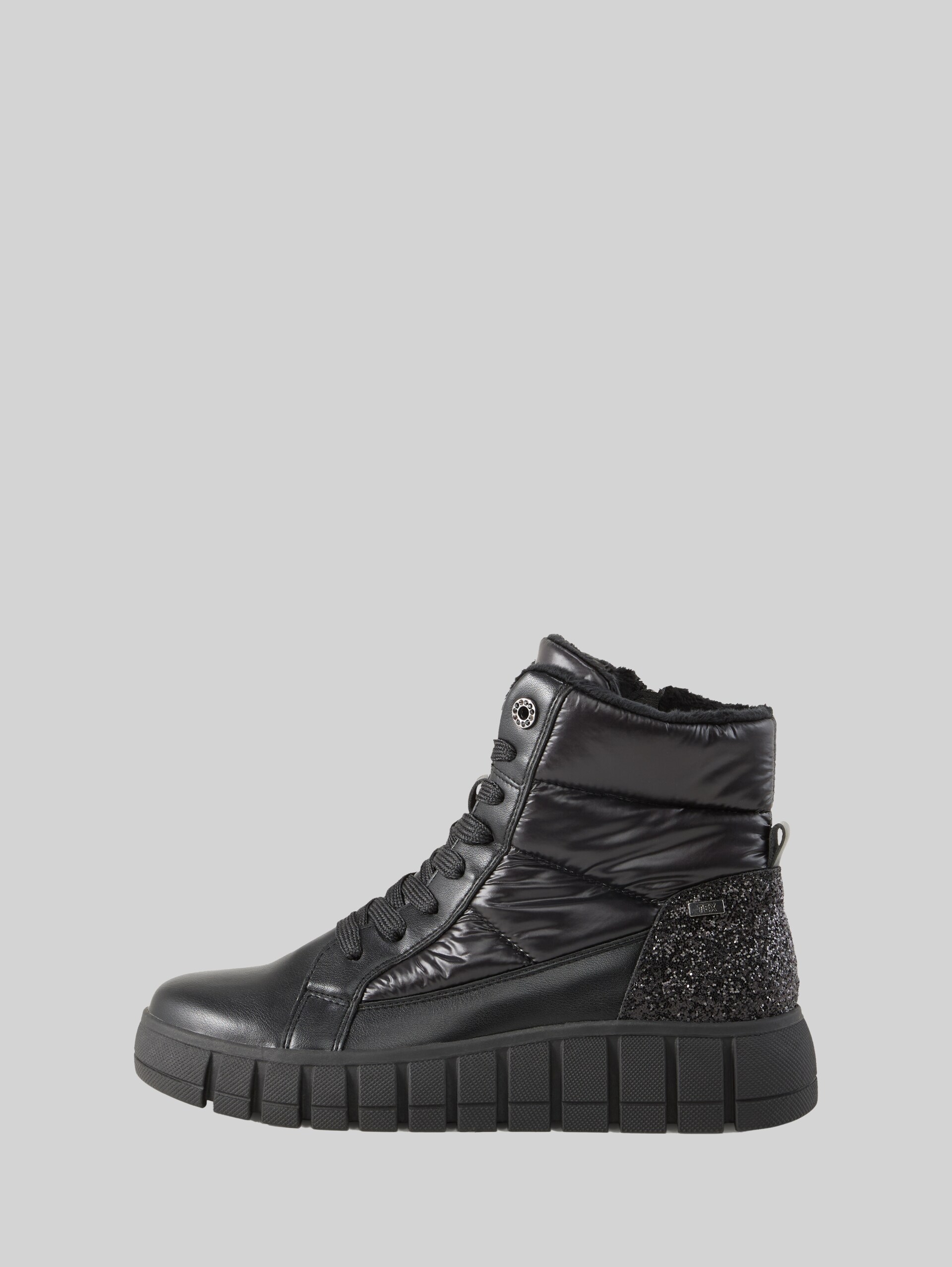 Bottines en mélange de matières - black - vue latérale du produit