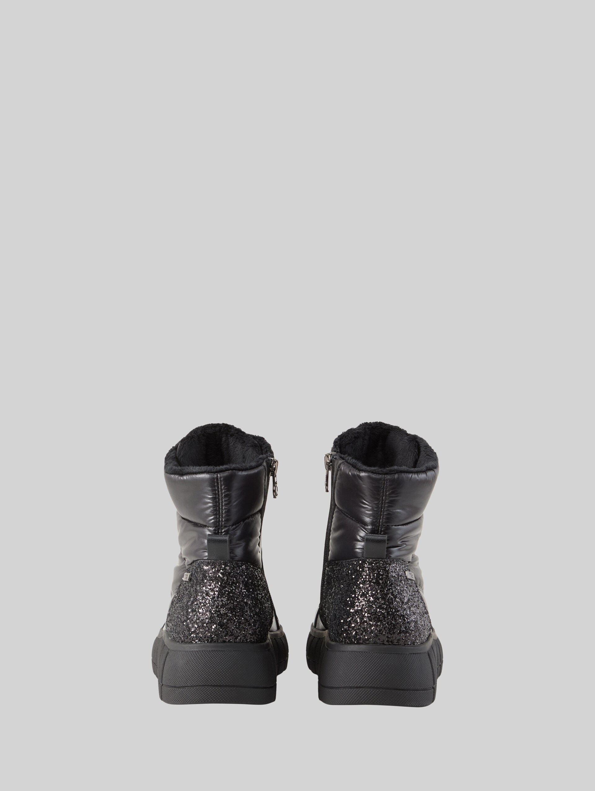 Bottines en mélange de matières - black - Vue arrière du produit