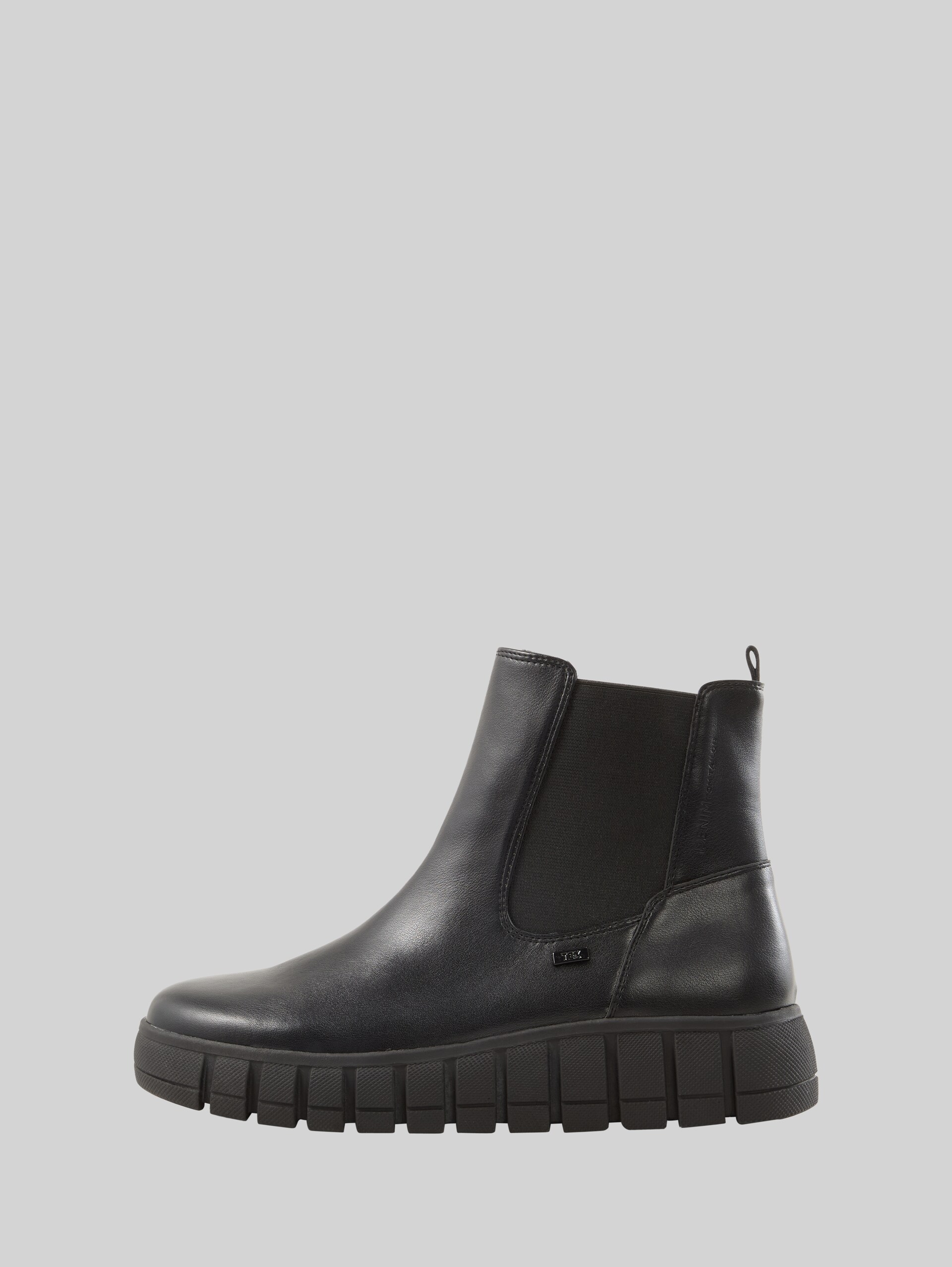 Chelsea-laarzen met plateauzool - black - zijaanzicht product