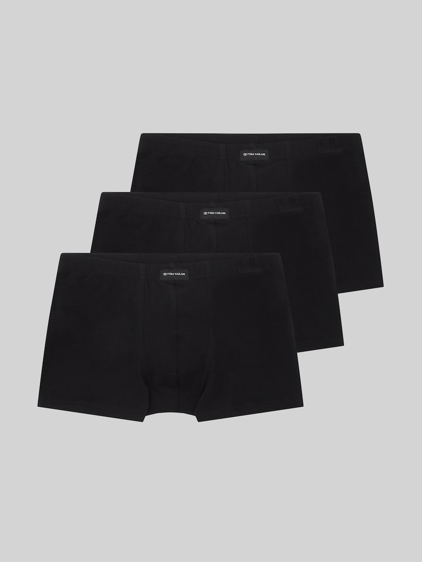 Short boxer shorts in a pack of 3 by Men, black uni