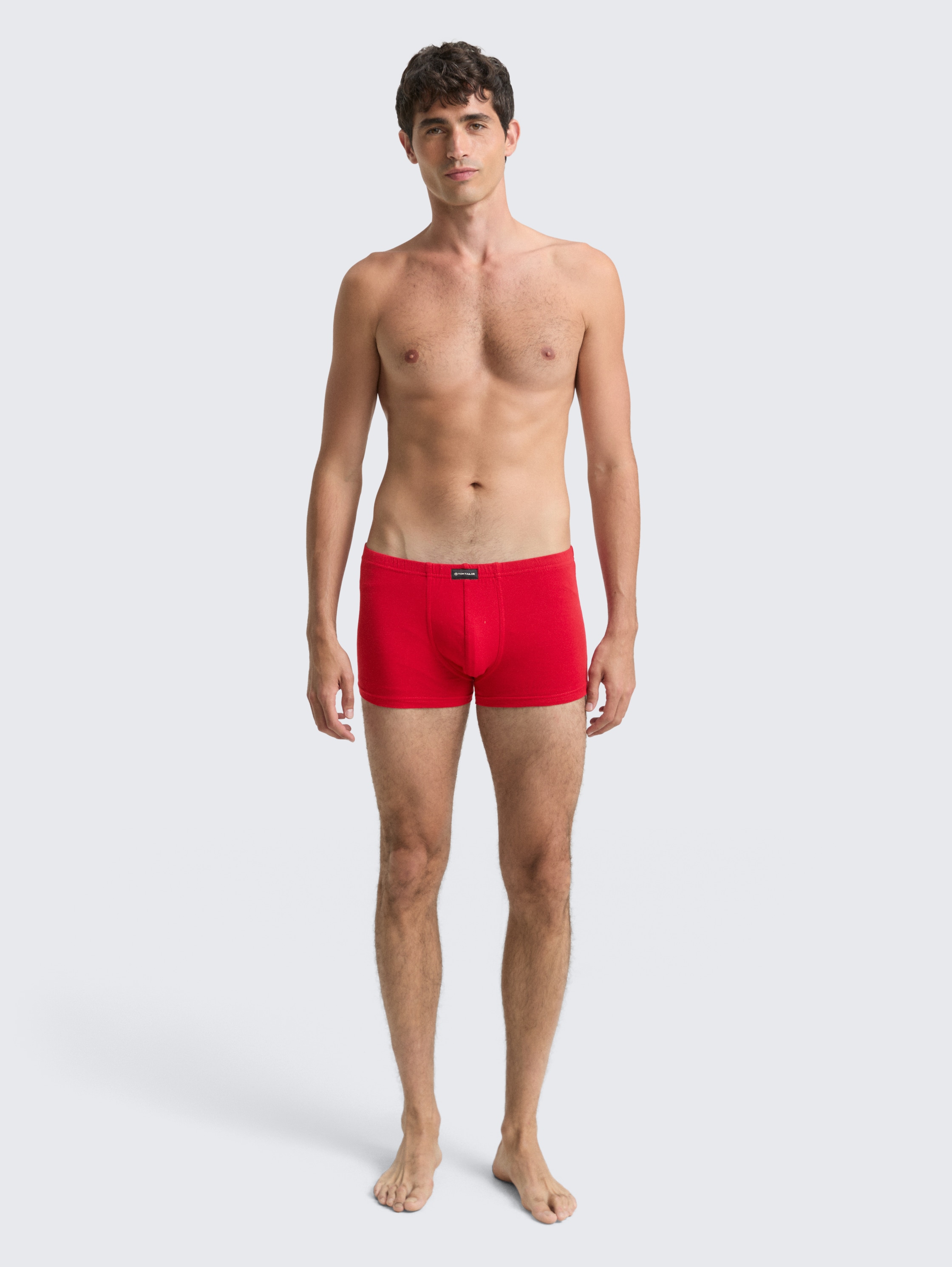 Kurze Boxershorts im 3er-Pack - melangerednavy - 