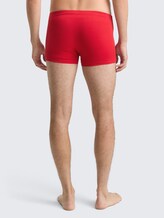 Kurze Boxershorts im 3er-Pack - melange-red-navy - Auschnitt Model-Rückansicht