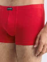 Kurze Boxershorts im 3er-Pack - melange-red-navy - Detail-Model-Ansicht