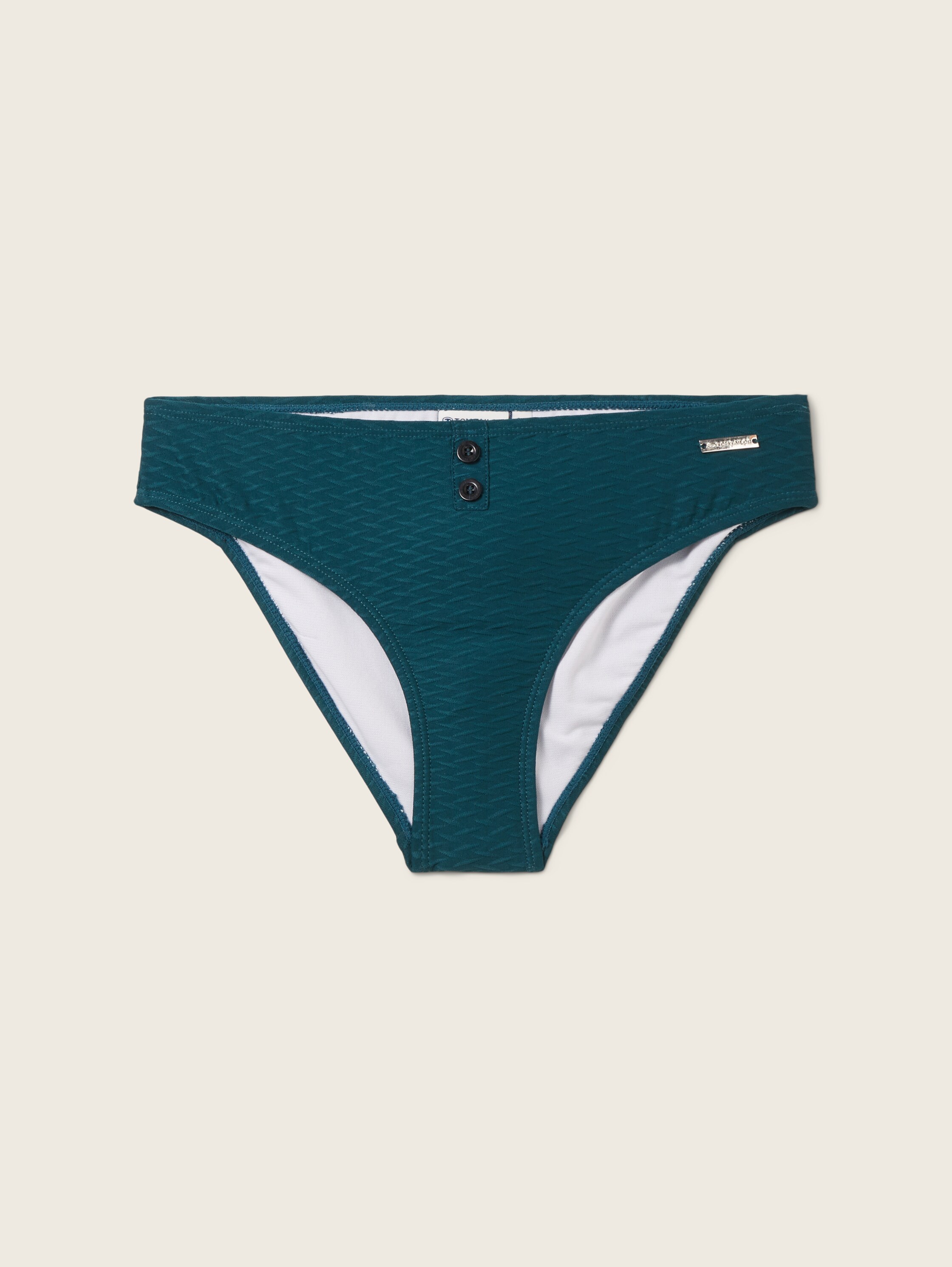 Bikinihose mit Zierknöpfen - dark green