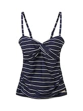 Ausgewählt, Gestreiftes Tankini-Top von Tom Tailor, blau