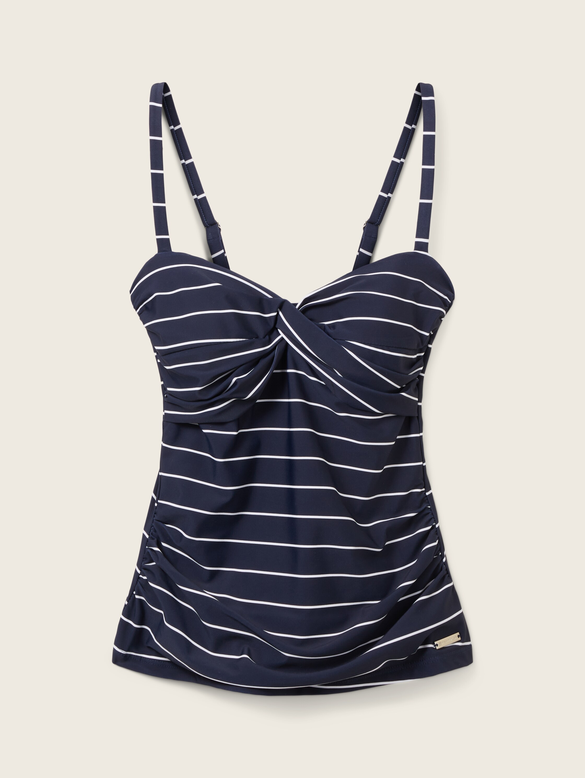 Gestreiftes Tankini-Top - french navy AOP
