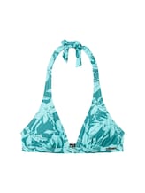 Selected, Bikini top with a floral pattern by Tom Tailor, green