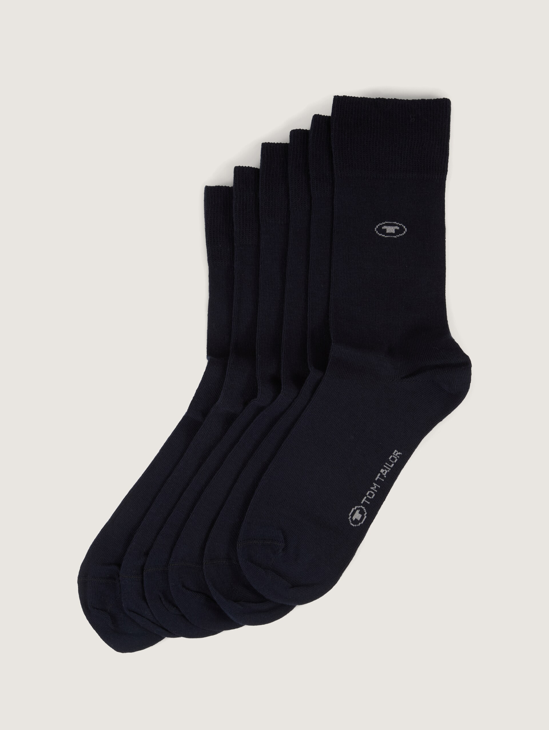 Basic Sokken in een set van zes - dark navy - zijaanzicht product