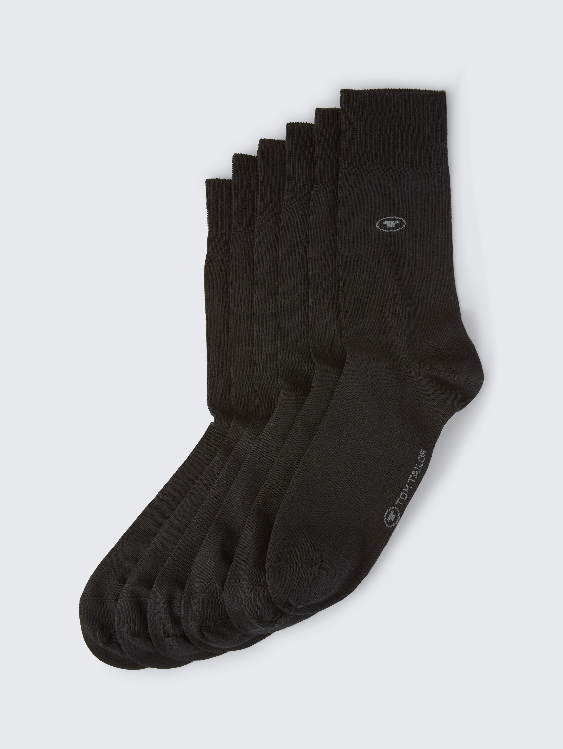 Socken im 6er-Pack - black - seitliche Produkt-Ansicht