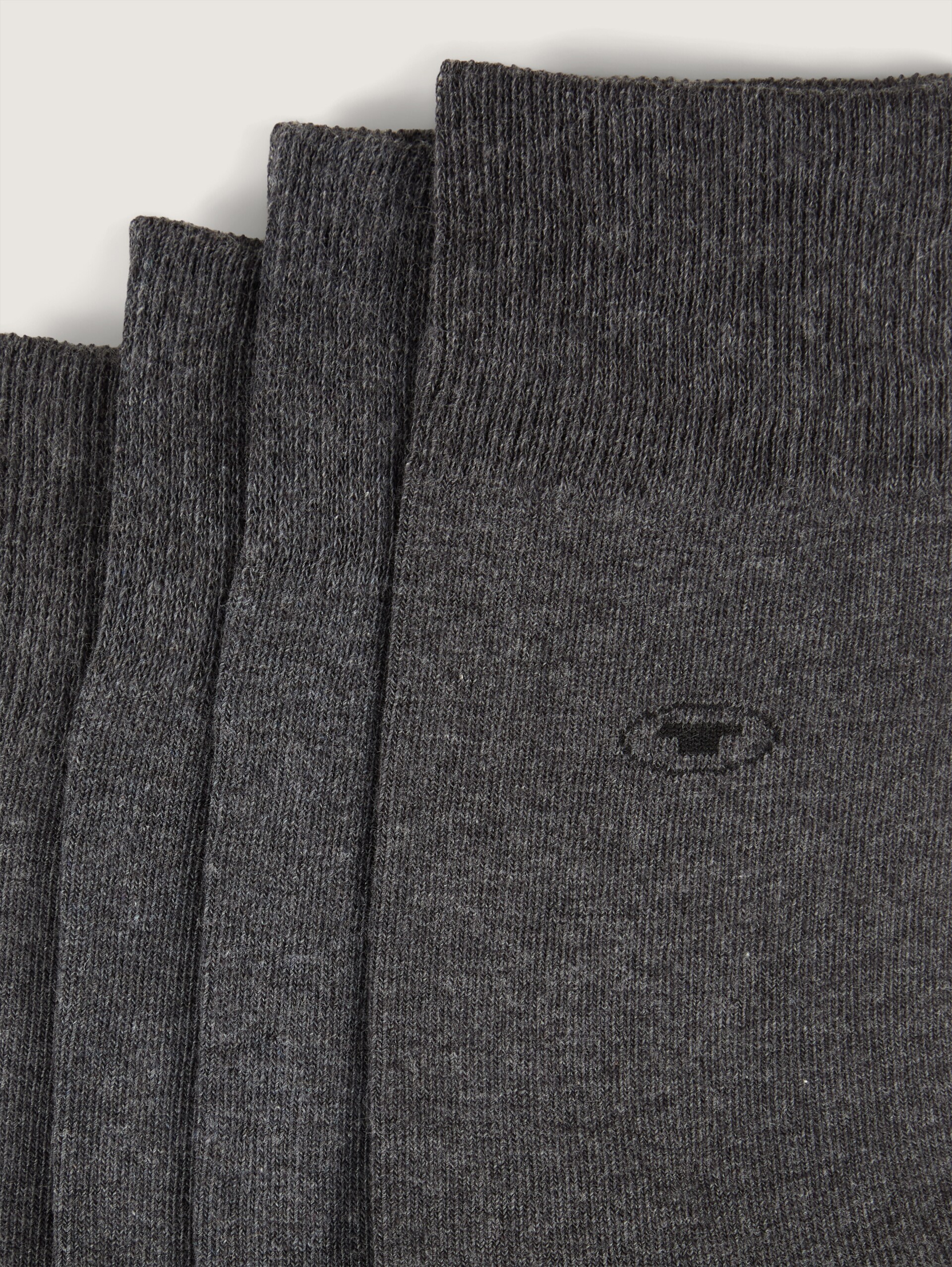 Basic Sokken in een set van zes - anthracite melange - Detailaanzicht product