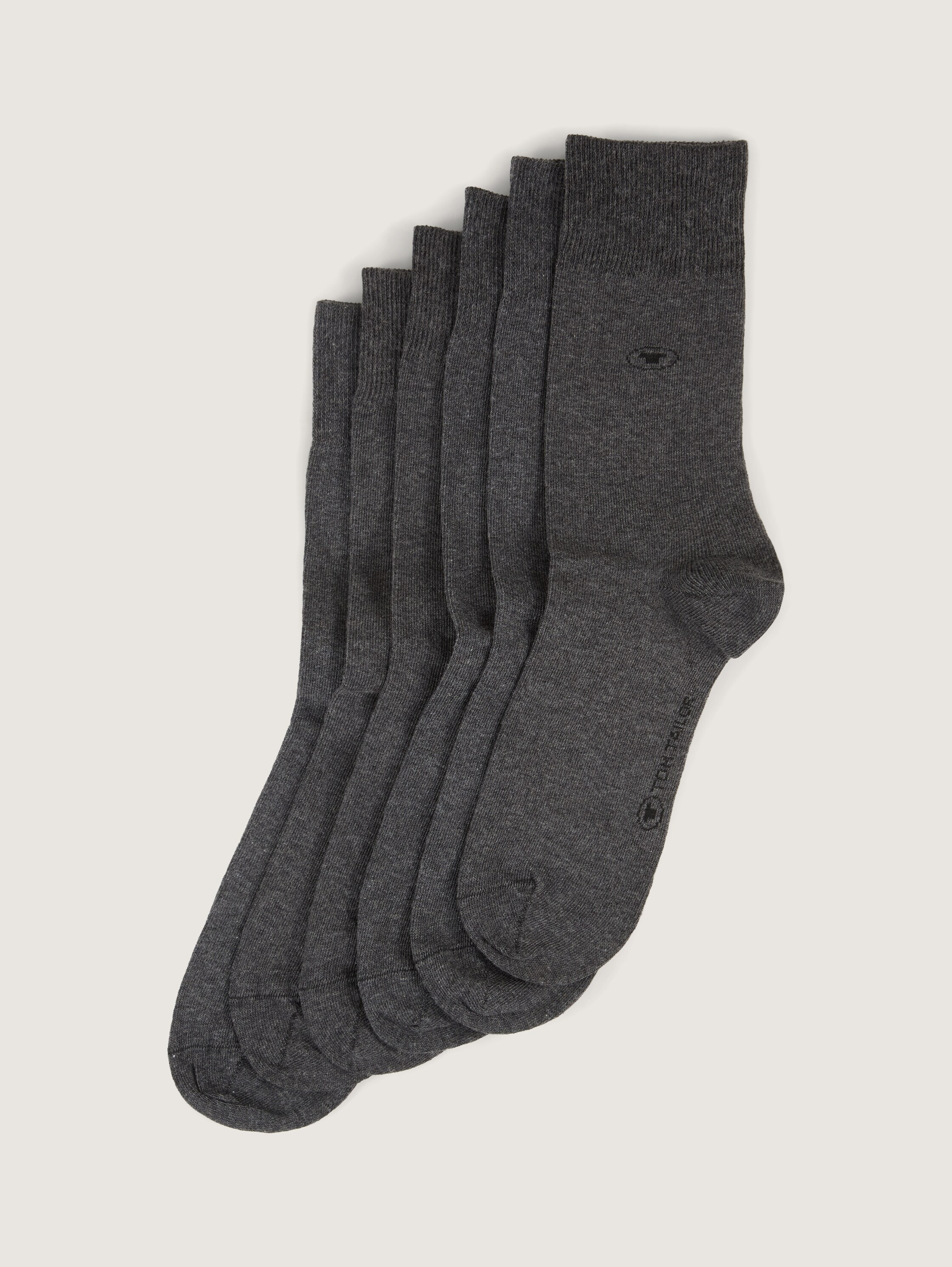 Socken im 6er-Pack - anthracite_melange_1 - 