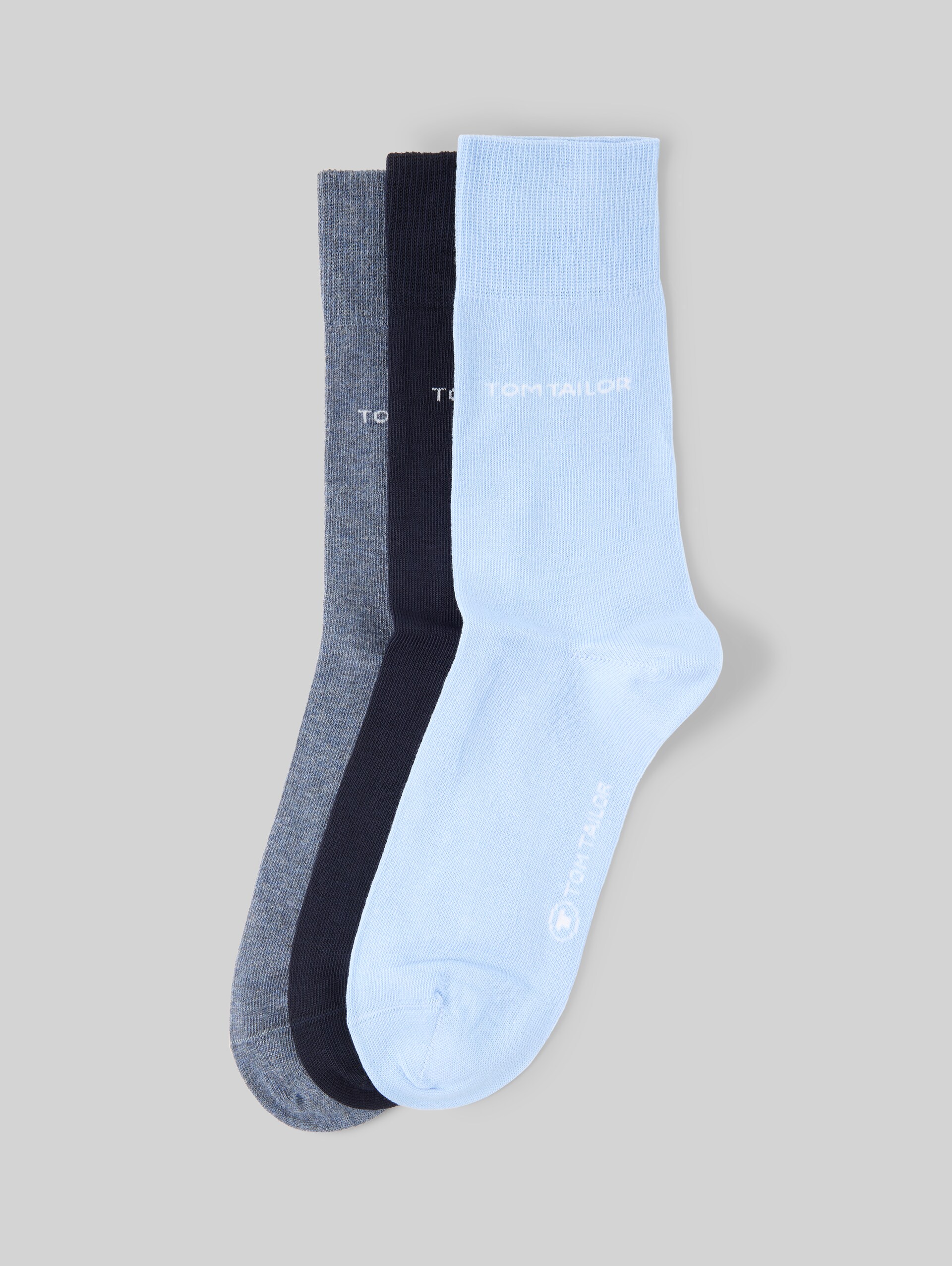 Sokken in een set van 6 - deep denim melange - zijaanzicht product