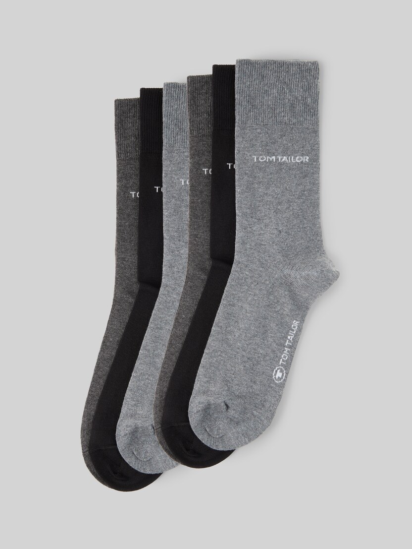 Socken im 6er-Pack von Men, grey melange
