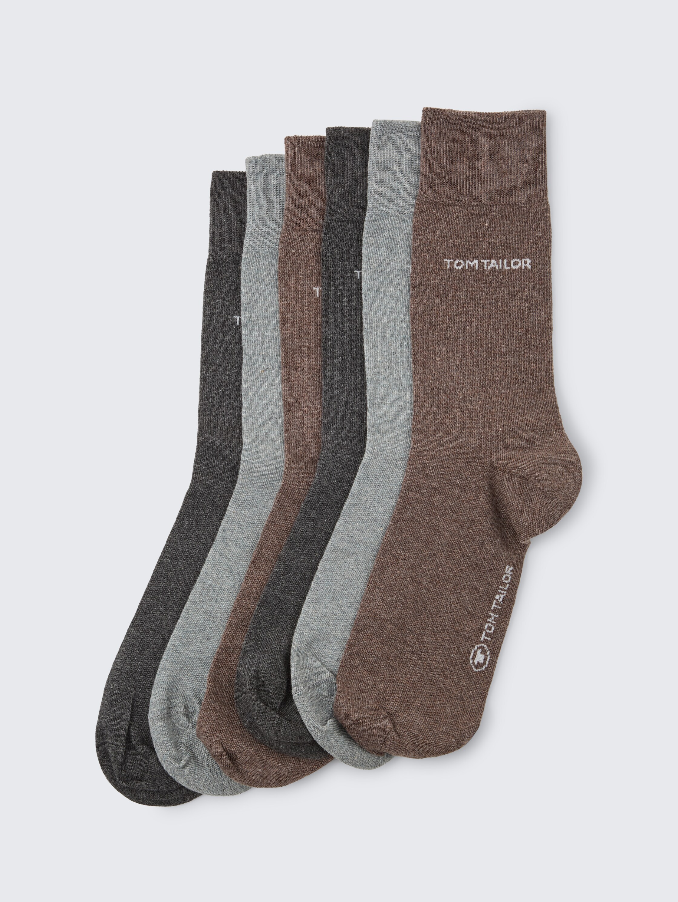 Socken im 6er-Pack - anthracite_melange_1 - 