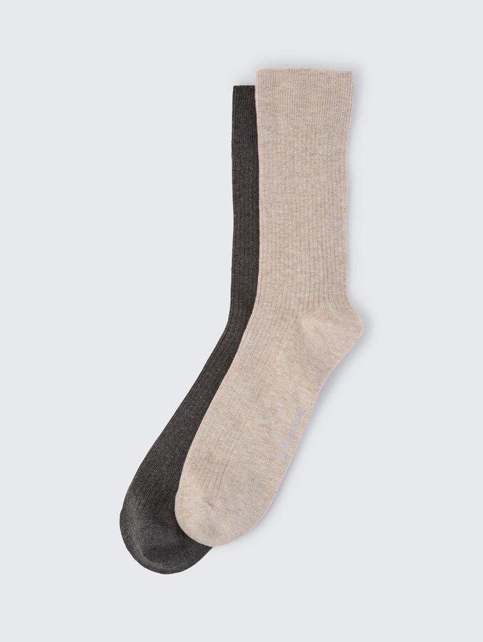Socks in a 2-pack by Men, beige