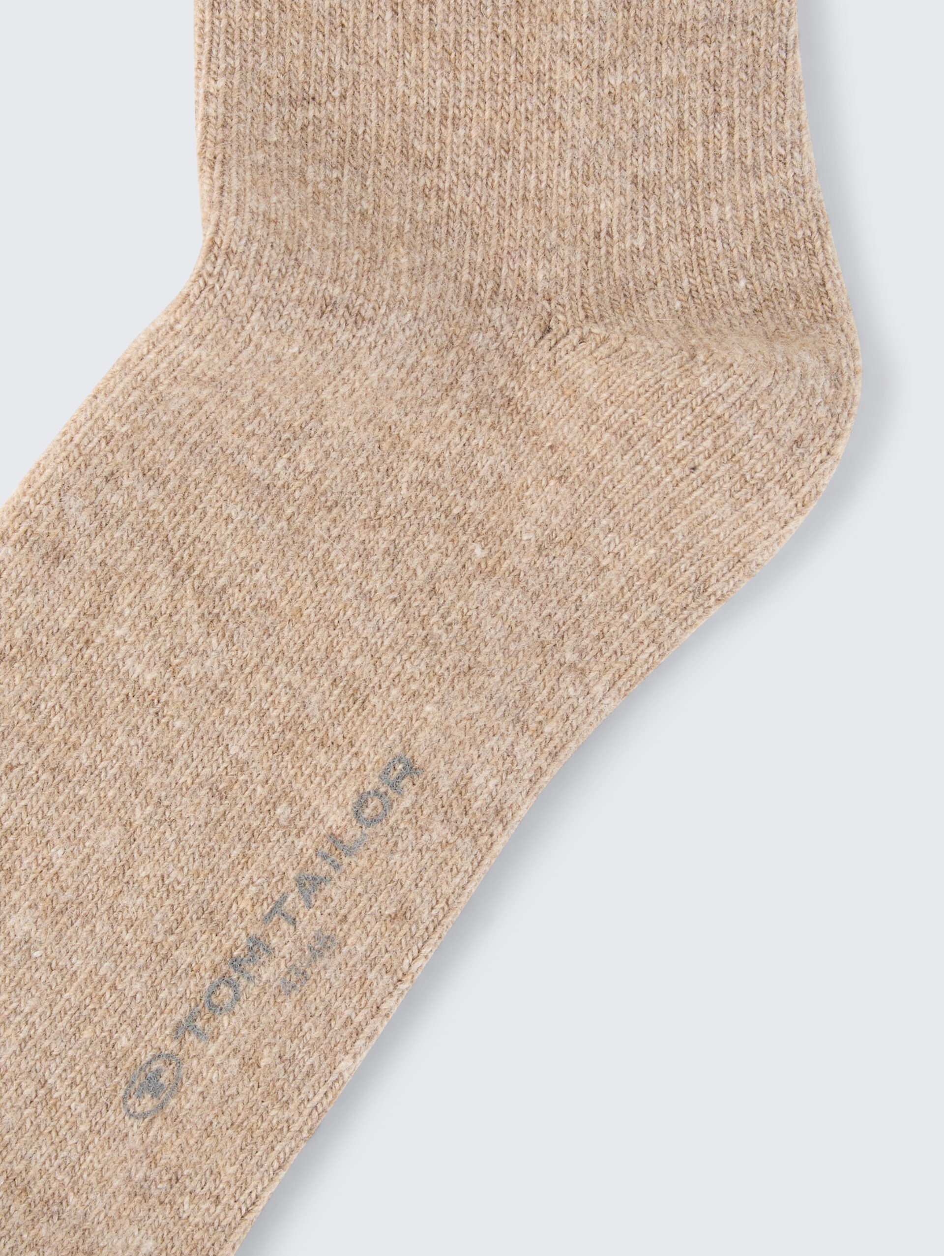 Socken mit Kaschmir-Anteil - stone - Produkt-Detail-Ansicht
