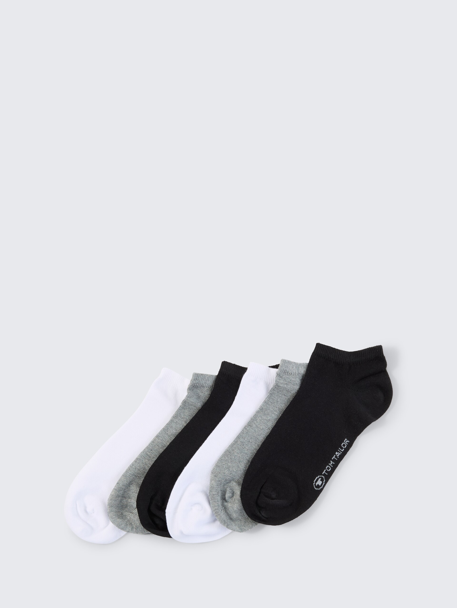 Lot de 6 paires de chaussettes pour baskets - black - vue latérale du produit